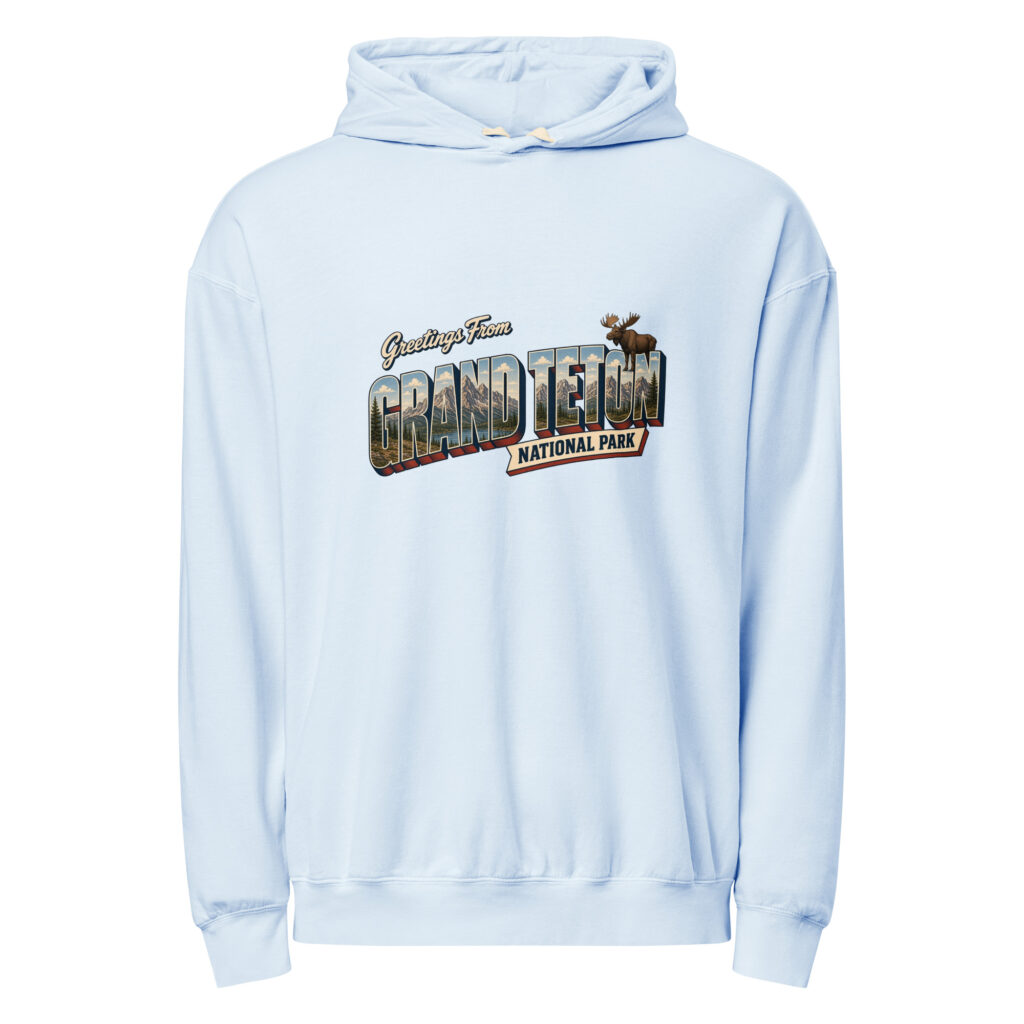 Grand Teton National Park Postcard Hoodie