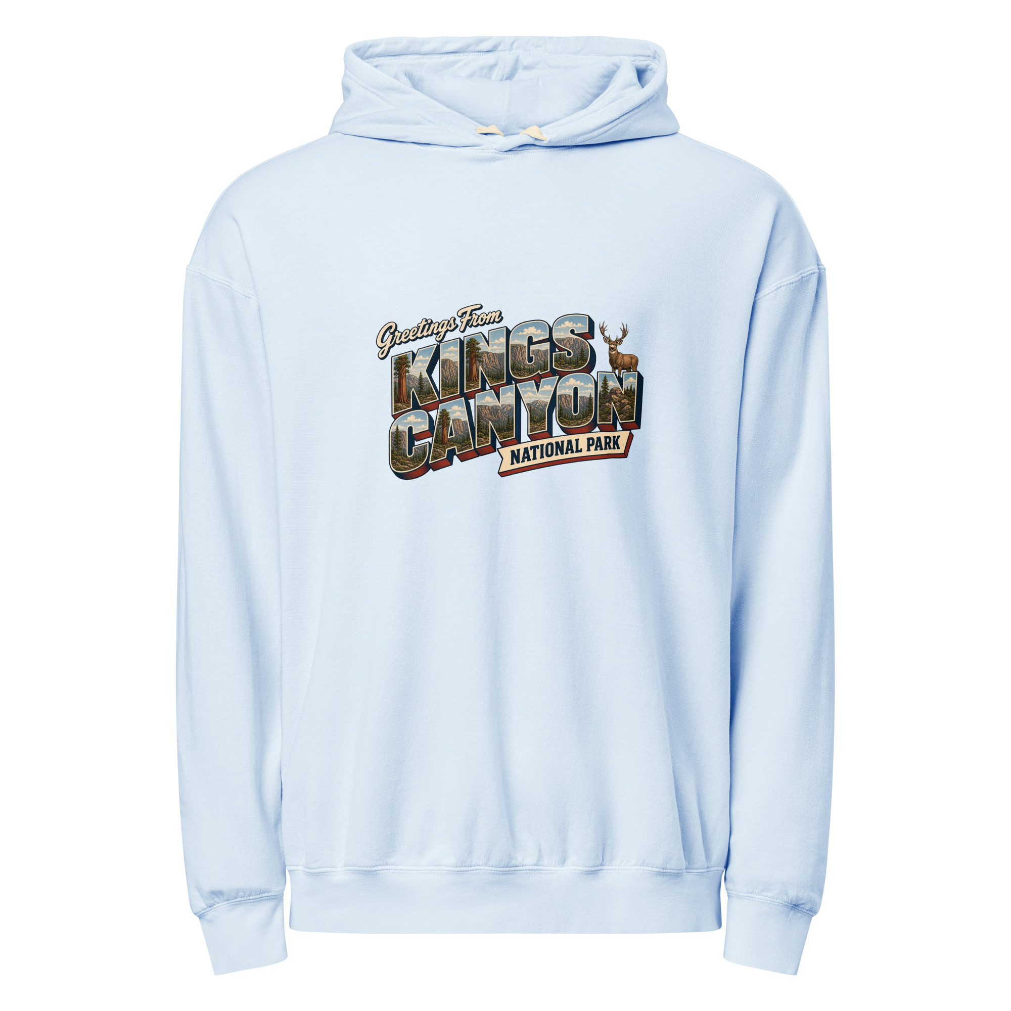 Kings Canyon National Park Postcard Hoodie - Image 7