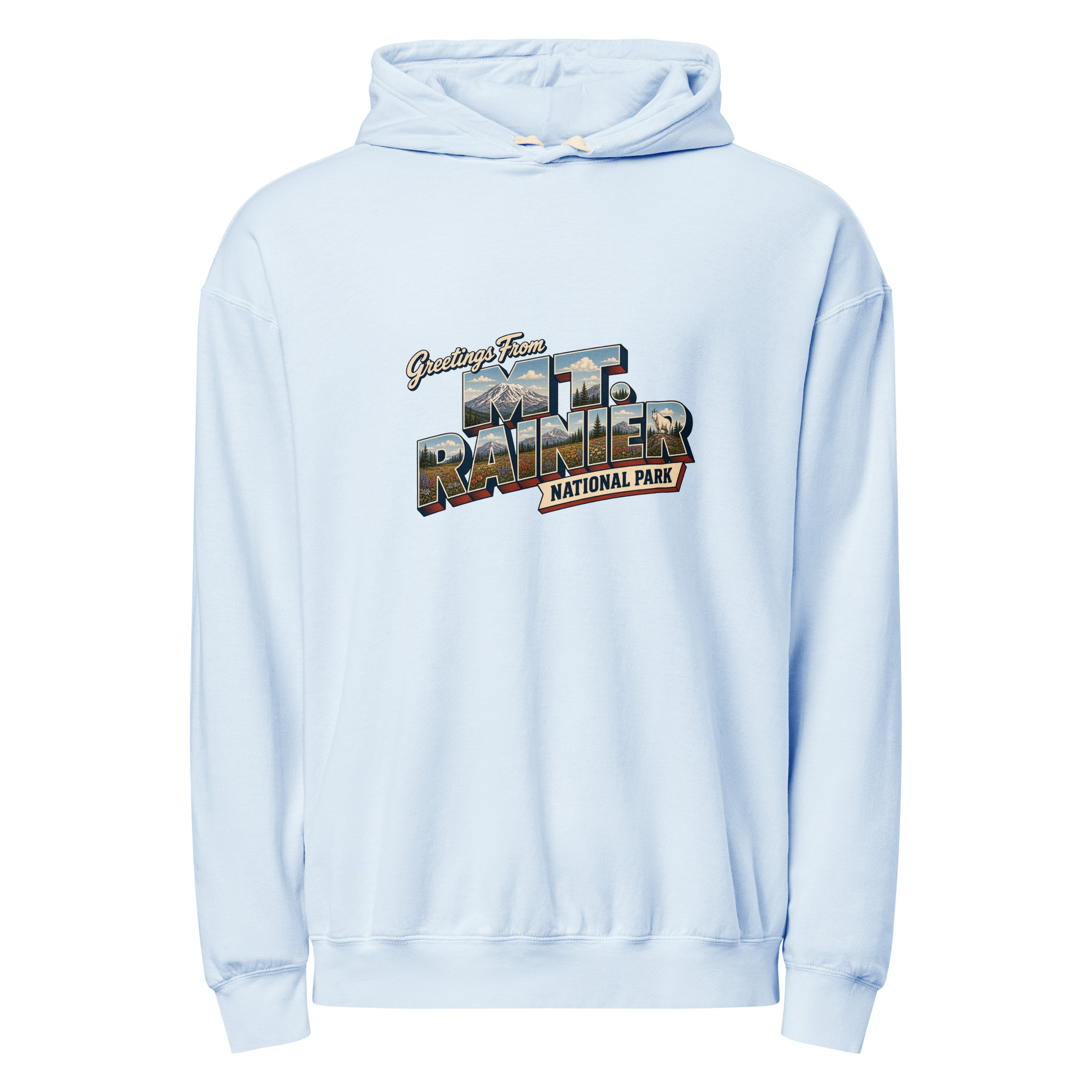 Mt. Rainier National Park Postcard Hoodie - Image 8