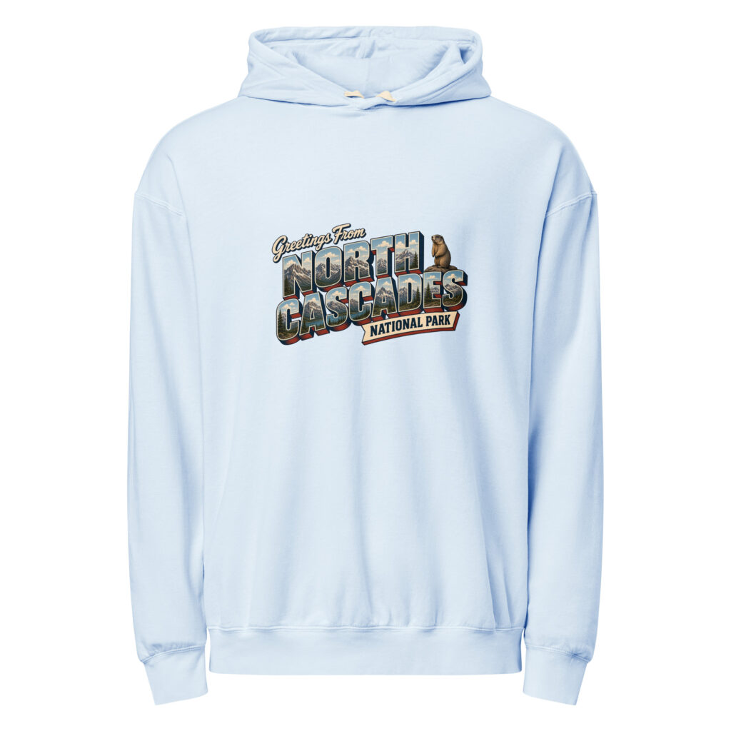 North Cascades National Park Postcard Hoodie