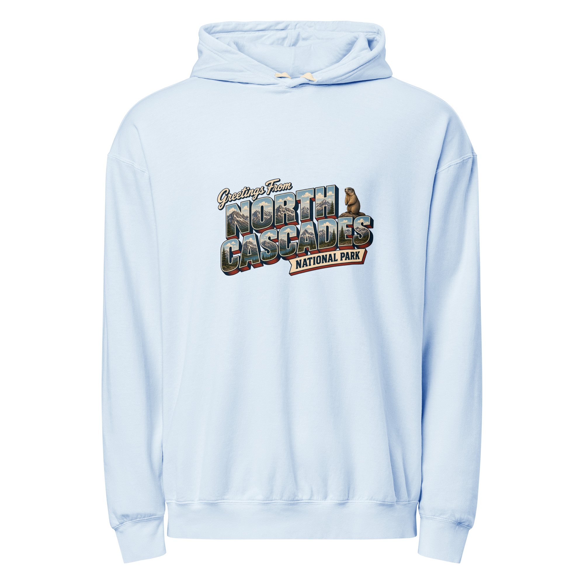 North Cascades National Park Postcard Hoodie