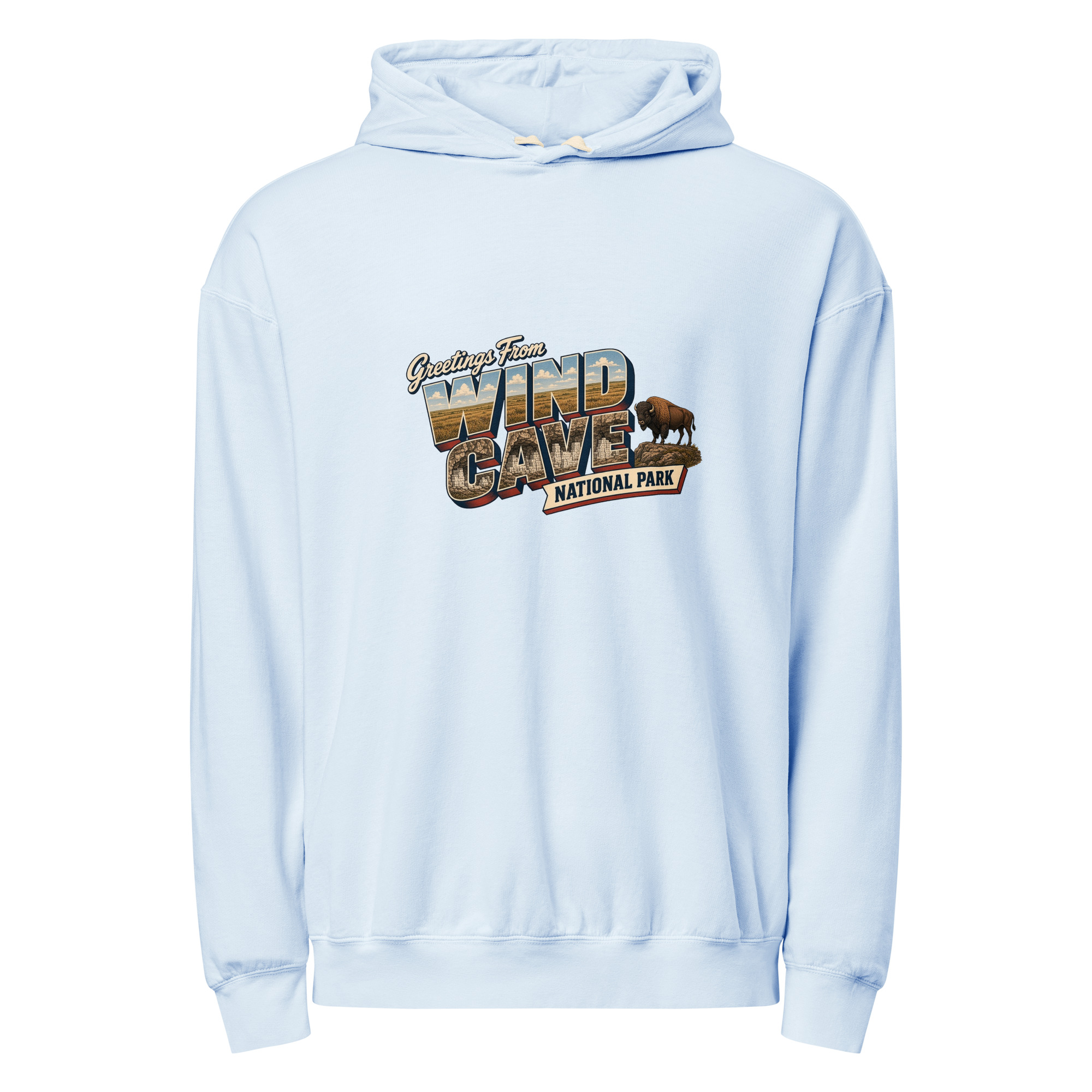 Wind Cave National Park Postcard Hoodie