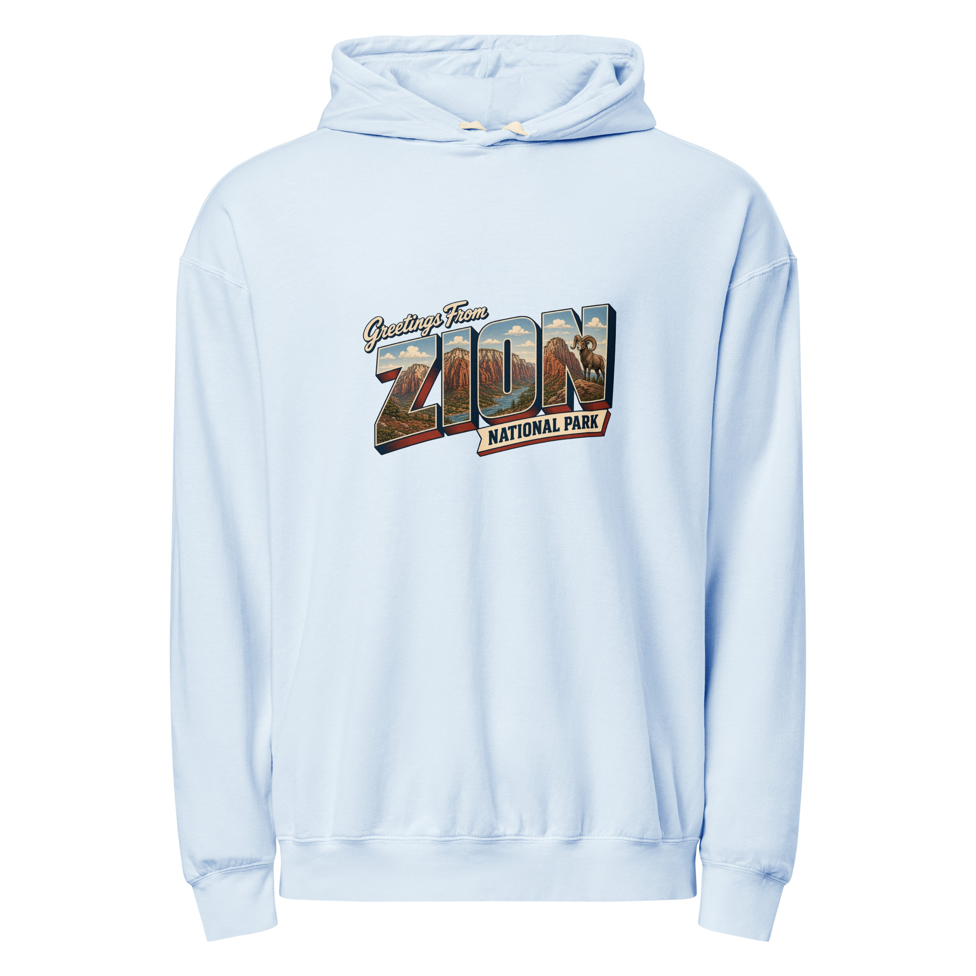 Zion National Park Postcard Hoodie