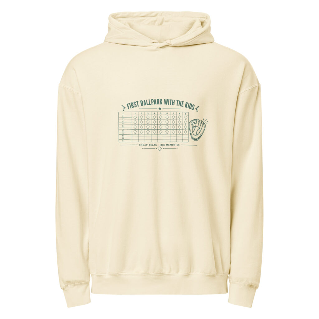 First Ballpark With The Kids Scorecard Hoodie