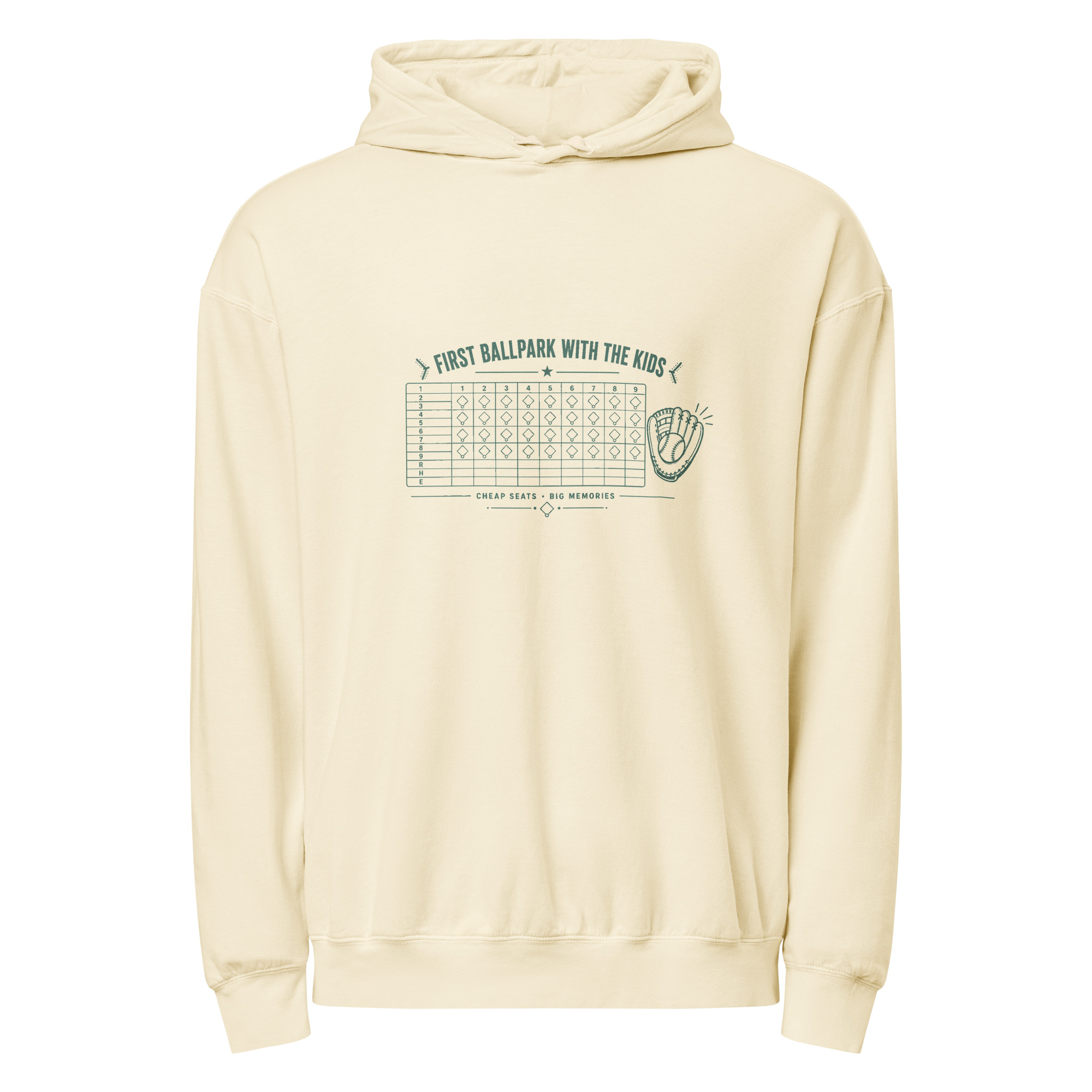 First Ballpark With The Kids Scorecard Hoodie