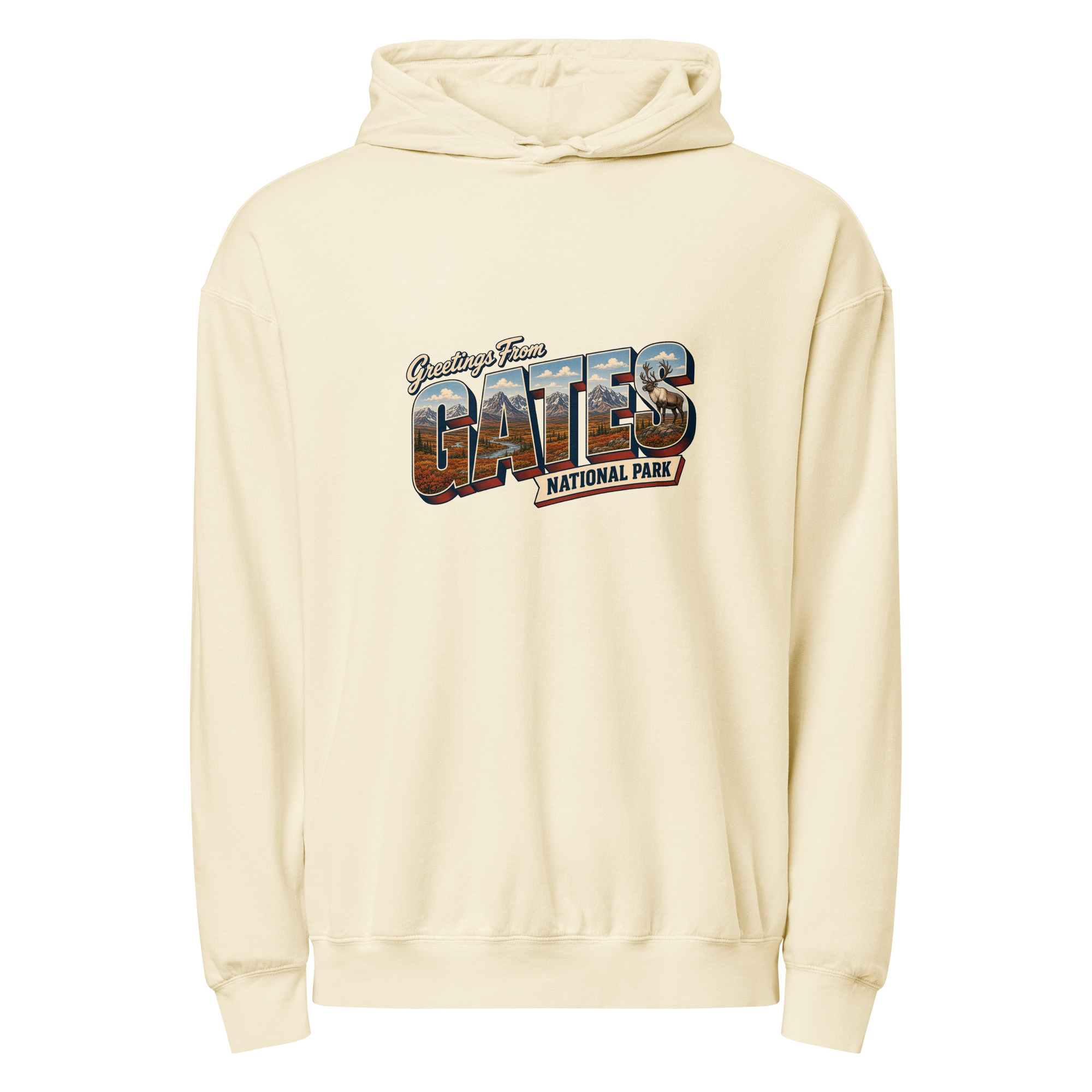 Gates of the Arctic National Park Postcard Hoodie - Image 8