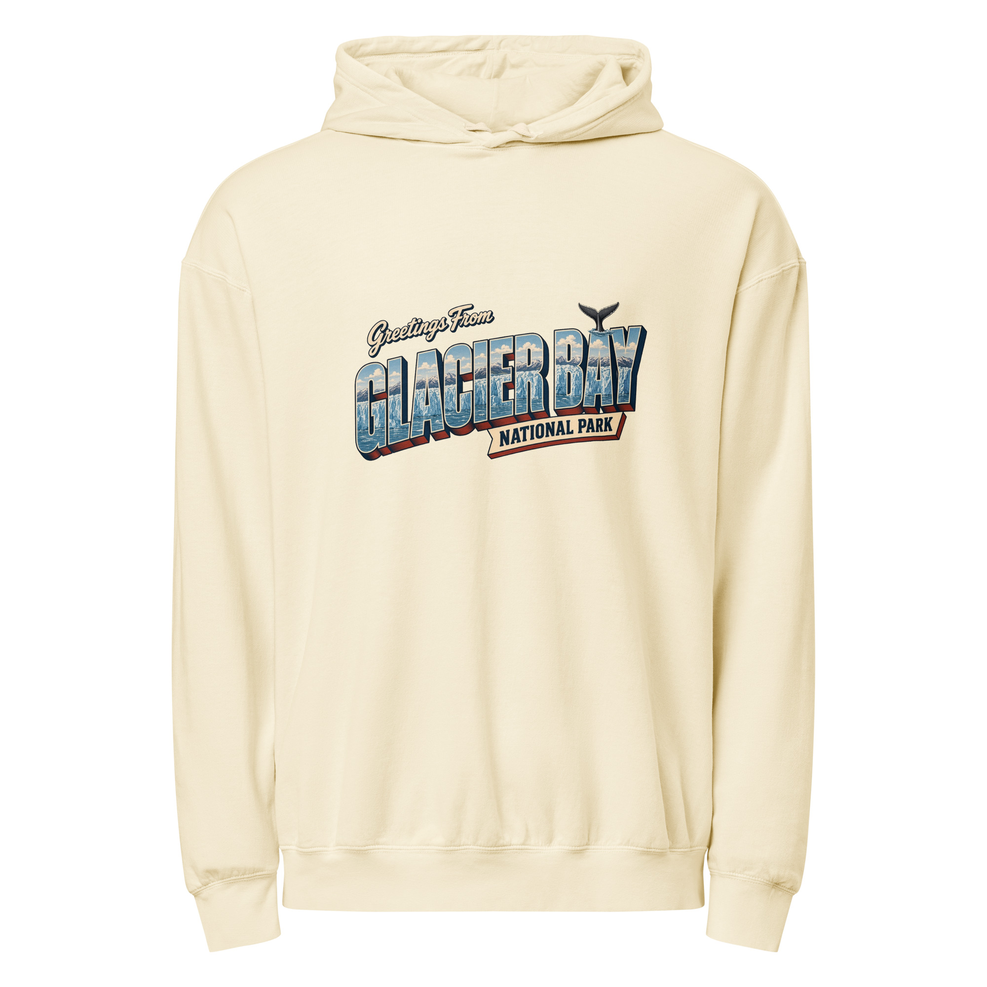 Glacier Bay National Park Postcard Hoodie - Image 8