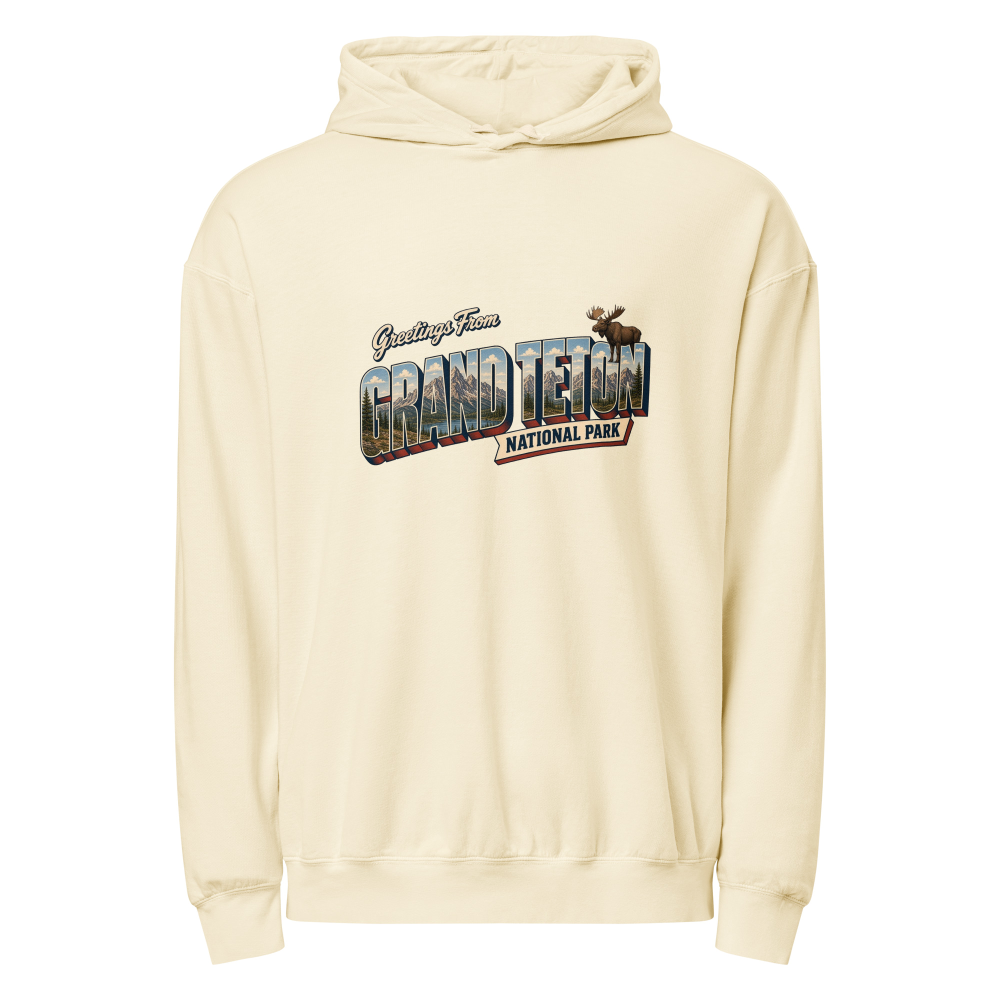 Grand Teton National Park Postcard Hoodie - Image 8