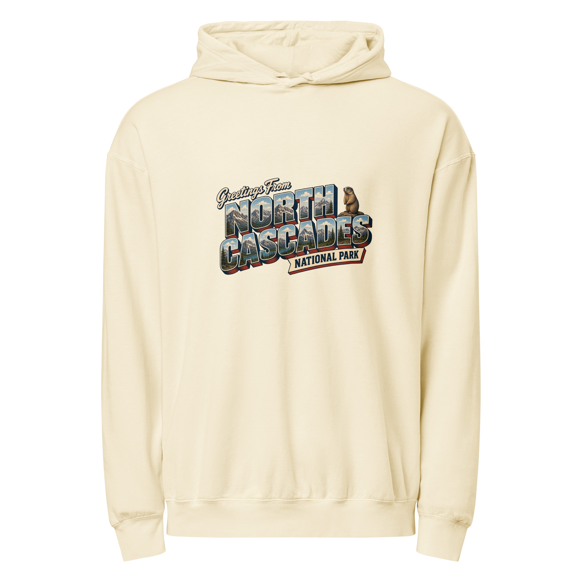 North Cascades National Park Postcard Hoodie - Image 8