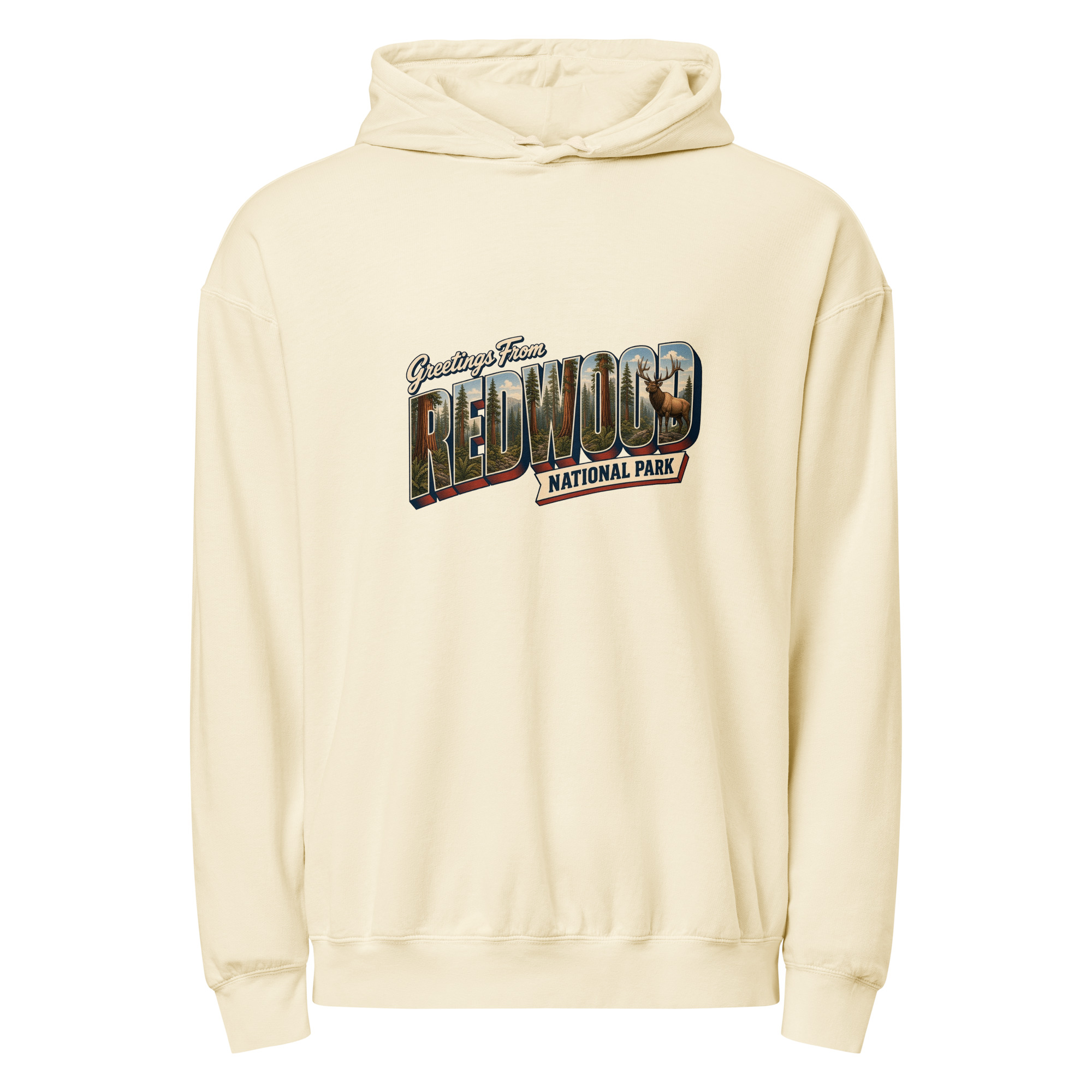 Redwood National Park Postcard Hoodie - Image 8