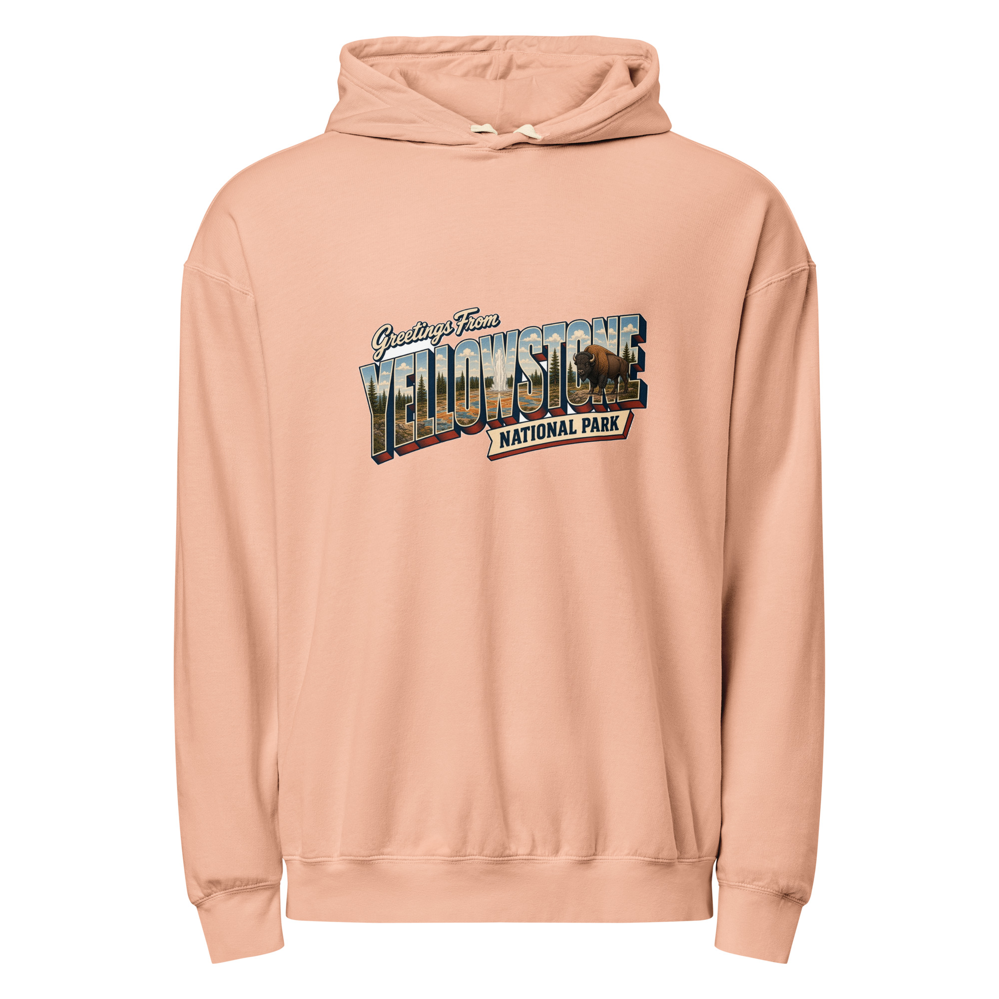 Yellowstone National Park Postcard Hoodie - Image 6