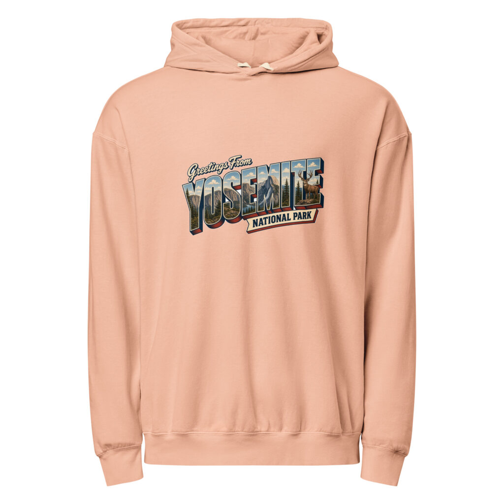 Yosemite National Park Postcard Hoodie