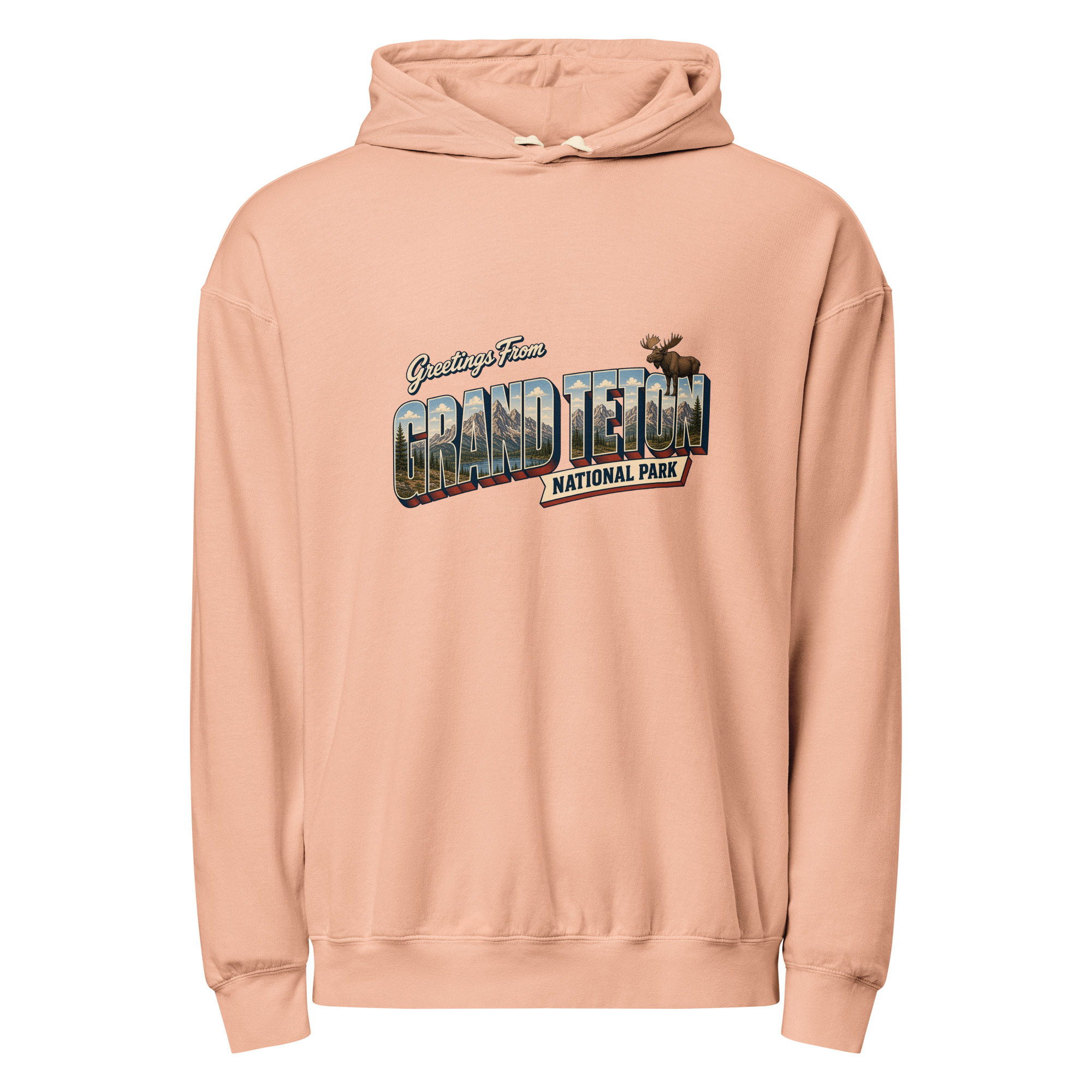 Grand Teton National Park Postcard Hoodie - Image 6