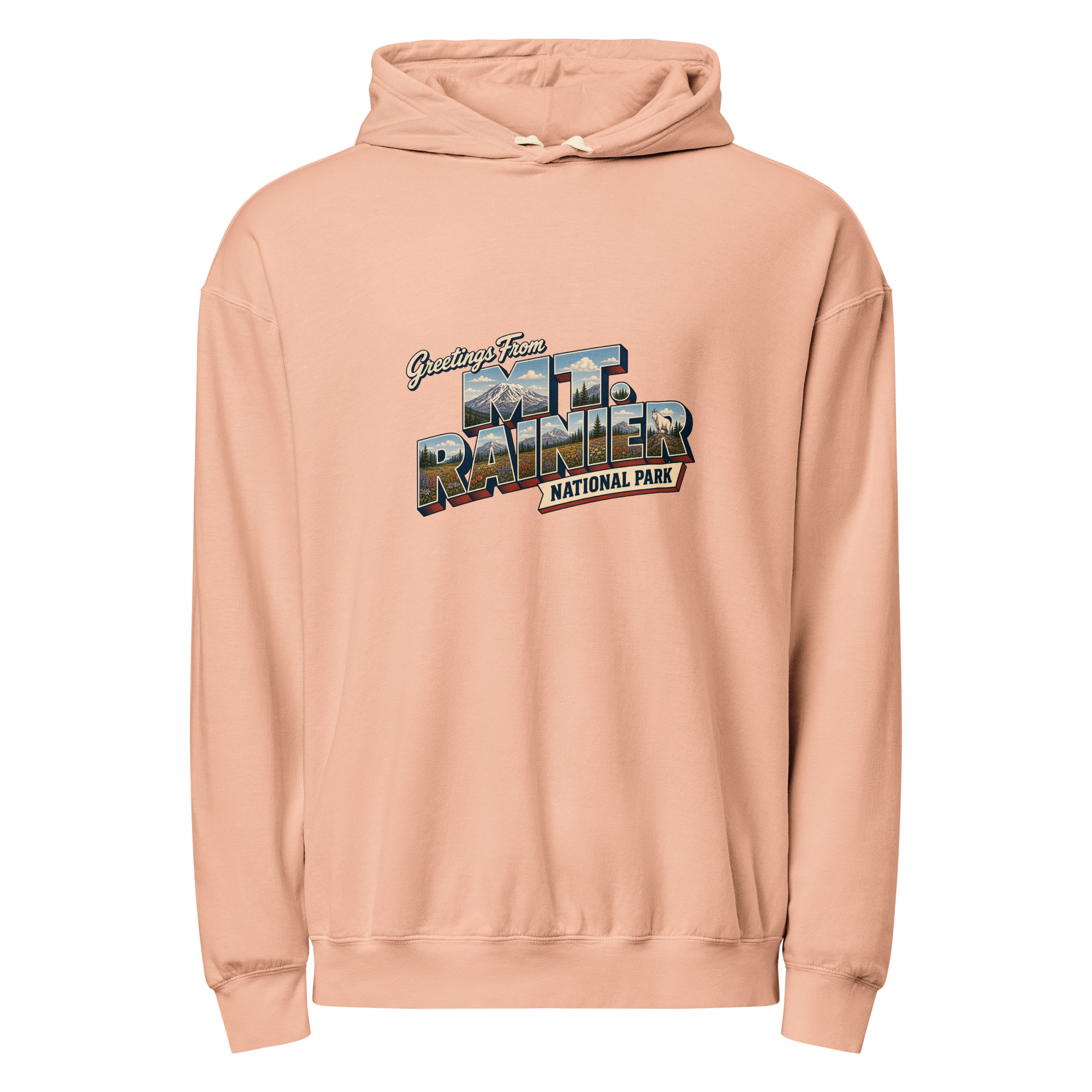 Mt. Rainier National Park Postcard Hoodie - Image 6