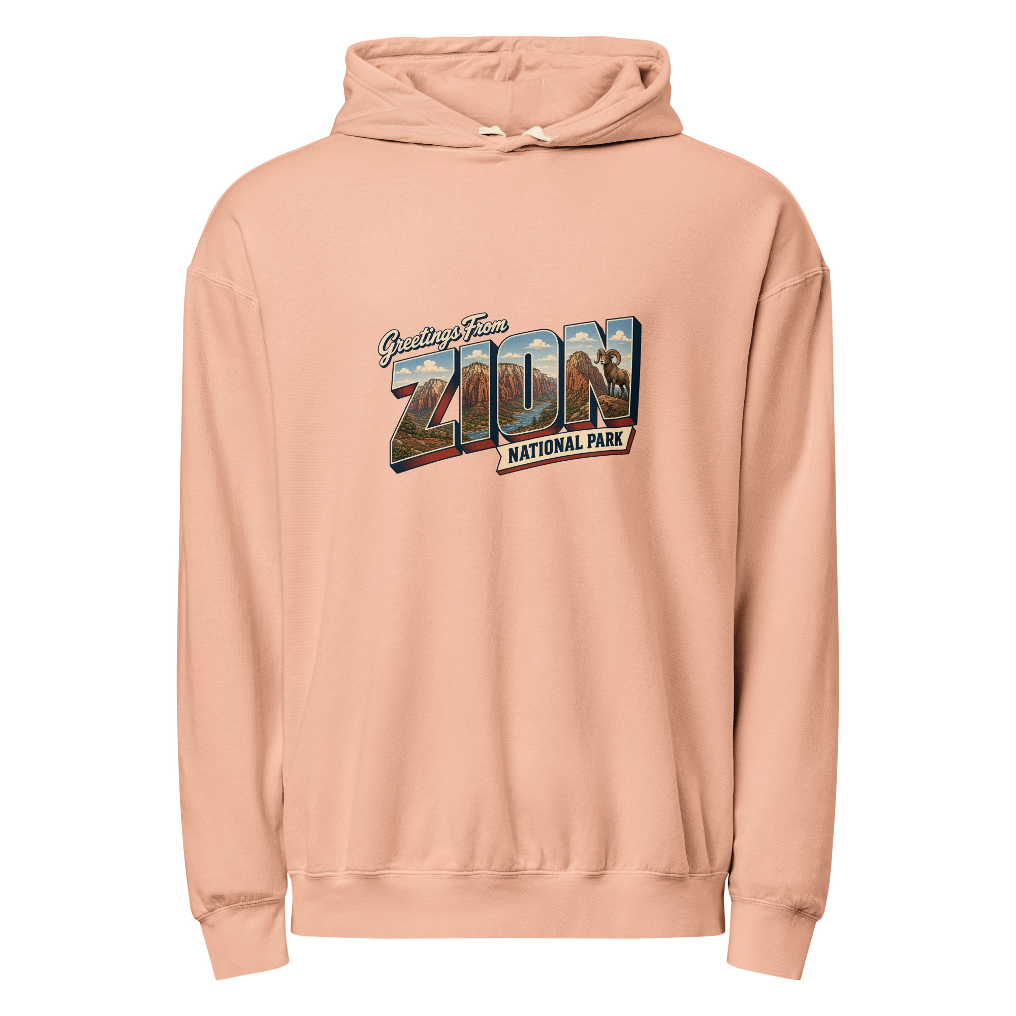 Zion National Park Postcard Hoodie - Image 6