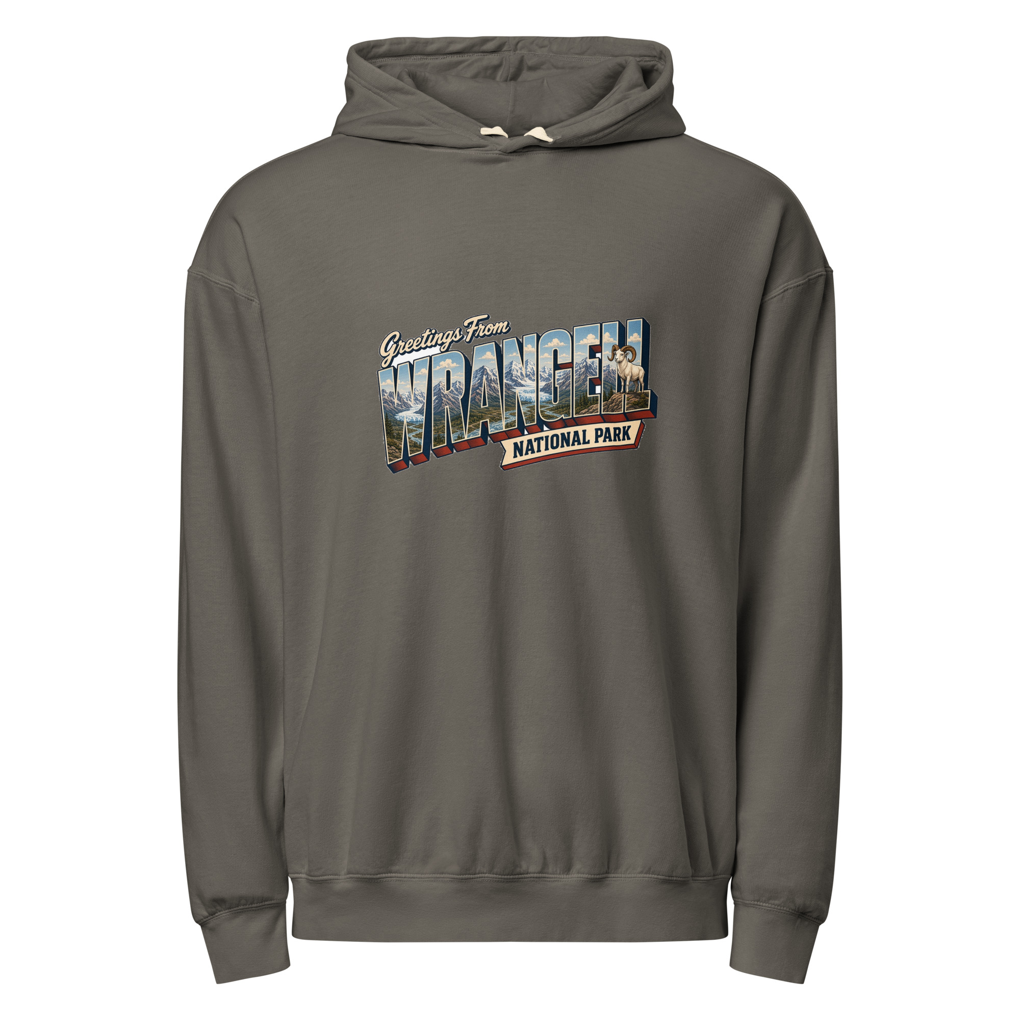 Wrangell–St. Elias National Park Postcard Hoodie - Image 3
