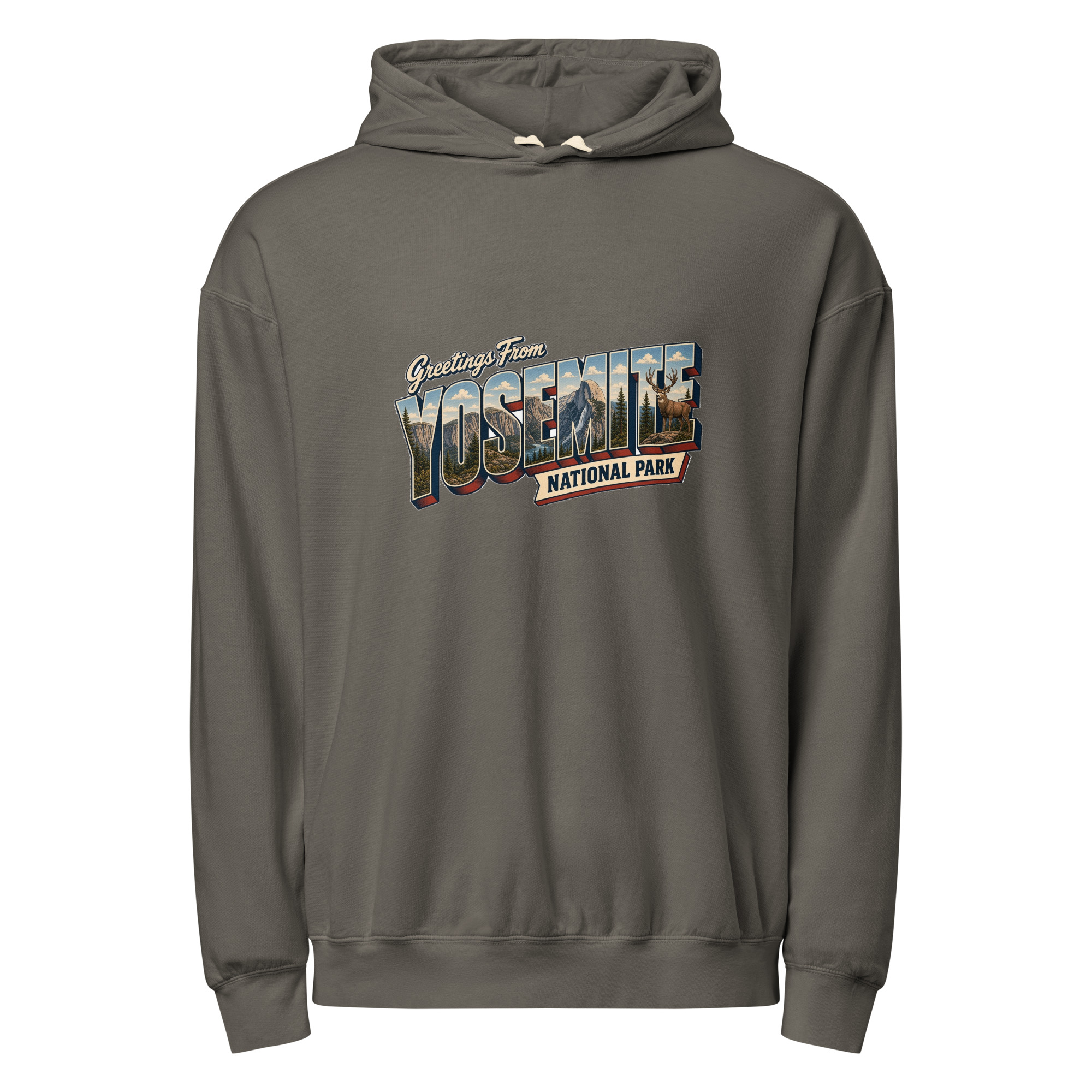 Yosemite National Park Postcard Hoodie - Image 3