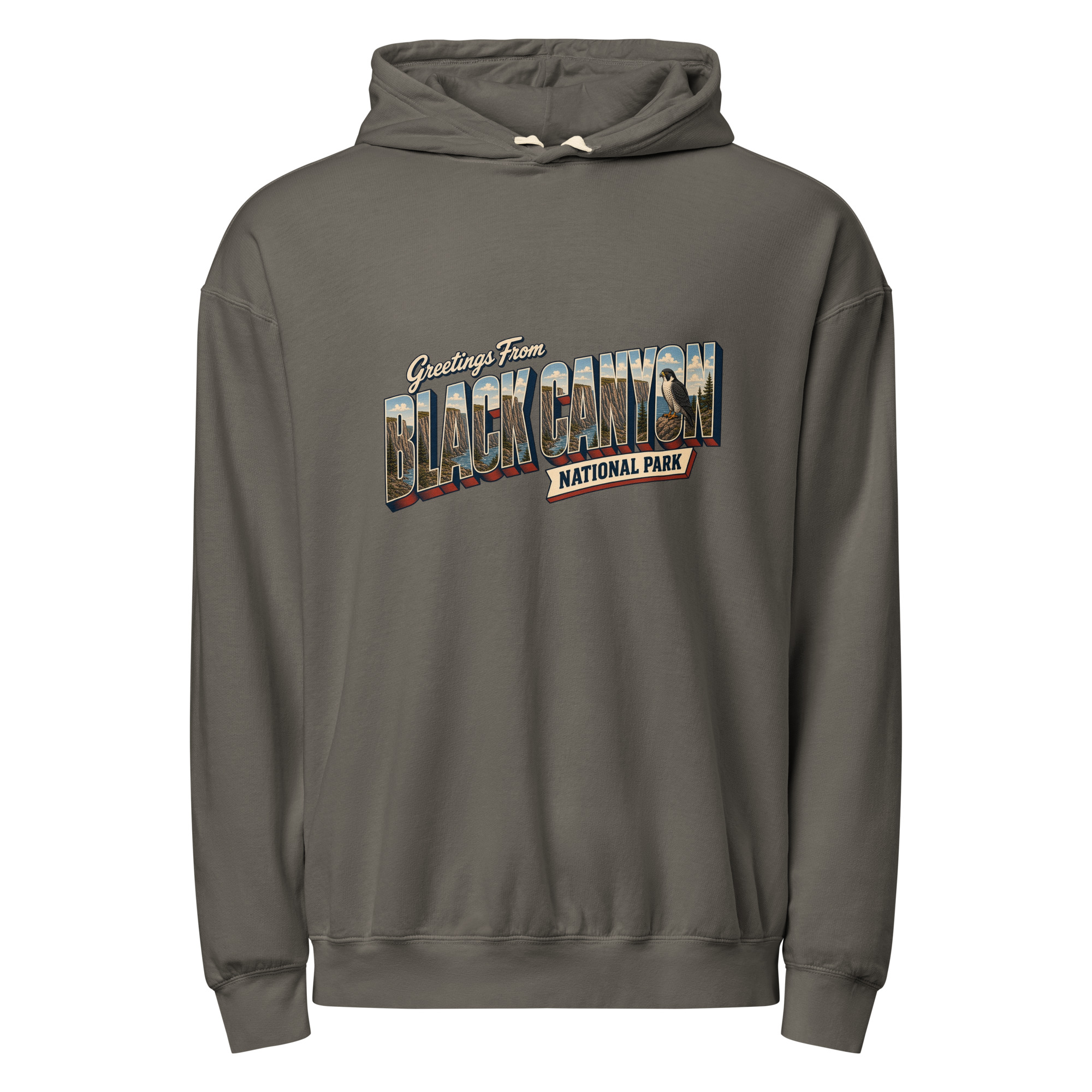 Black Canyon of the Gunnison National Park Postcard Hoodie - Image 3