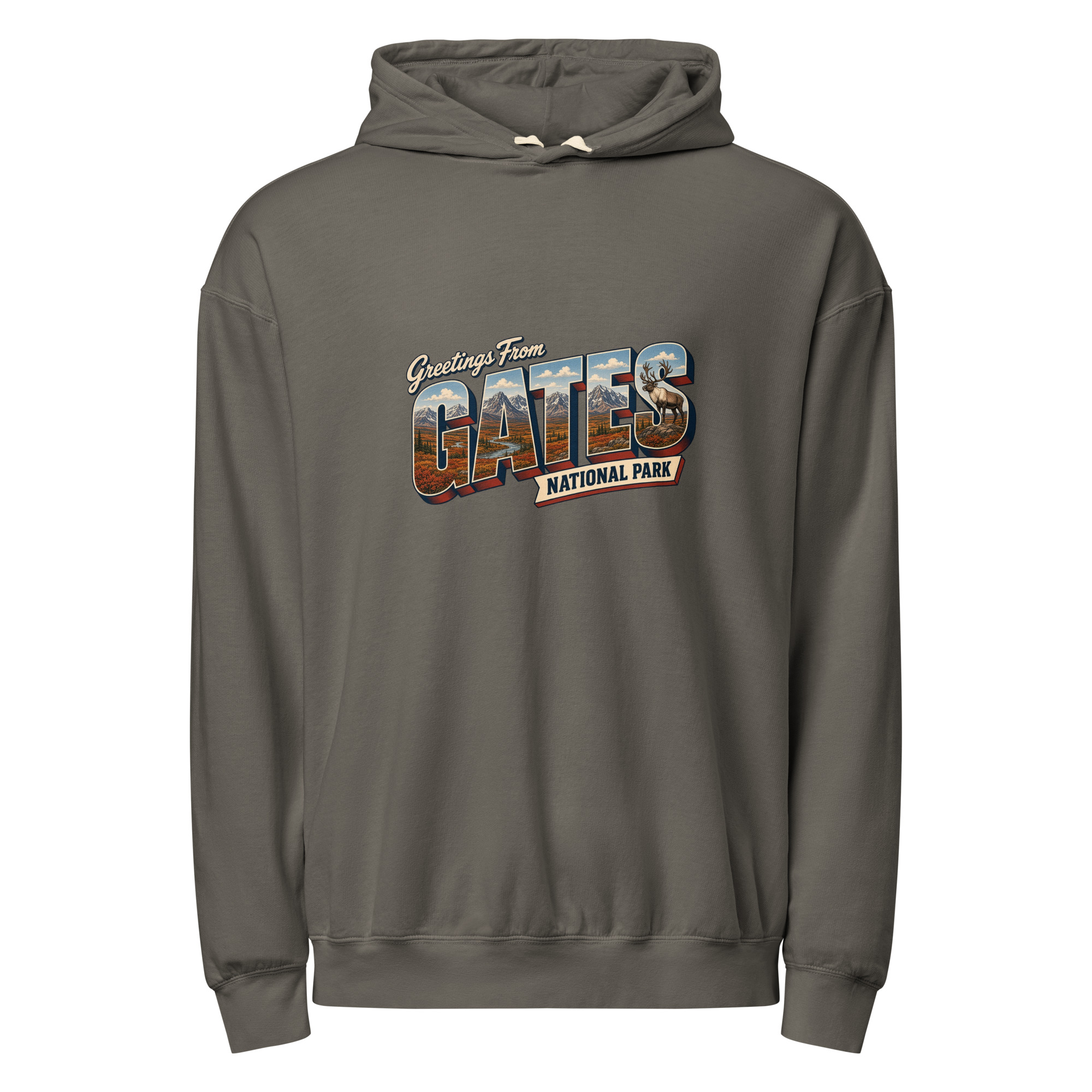 Gates of the Arctic National Park Postcard Hoodie - Image 3