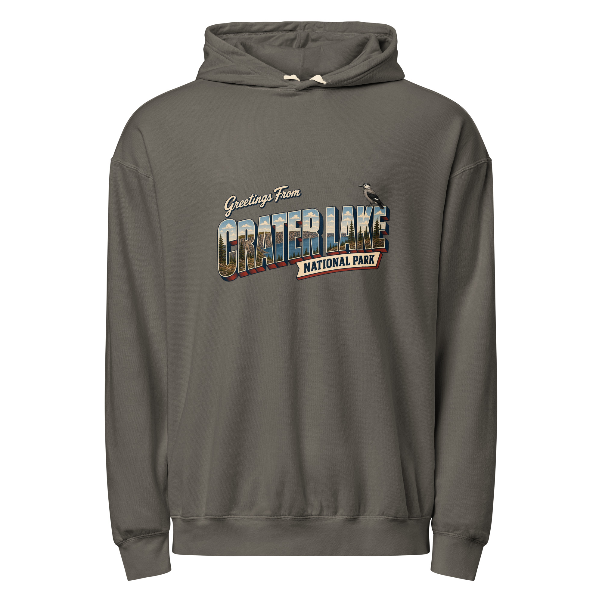 Crater Lake National Park Postcard Hoodie - Image 3