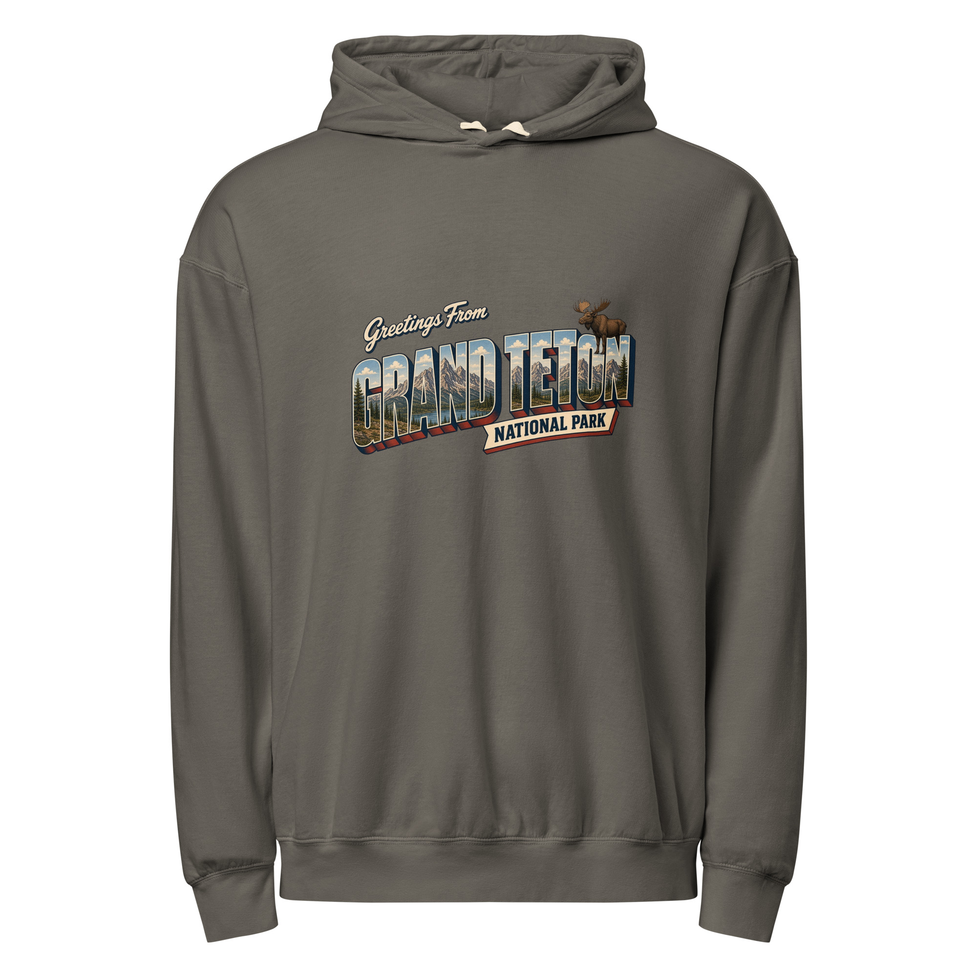 Grand Teton National Park Postcard Hoodie - Image 3