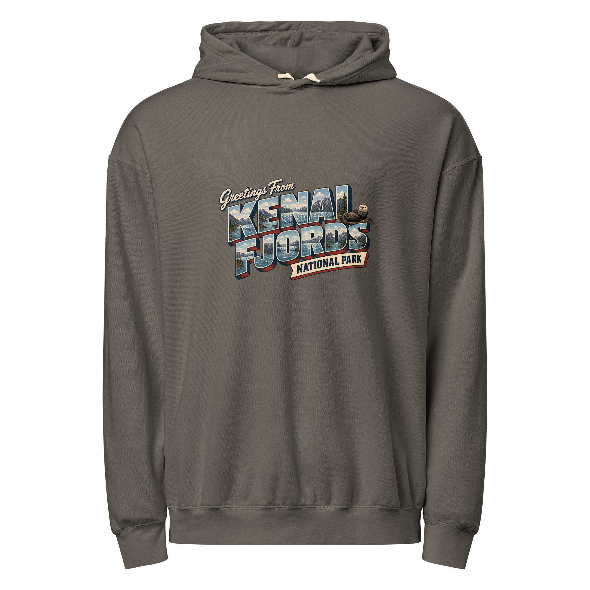 Kenai Fjords National Park Postcard Hoodie - Image 3