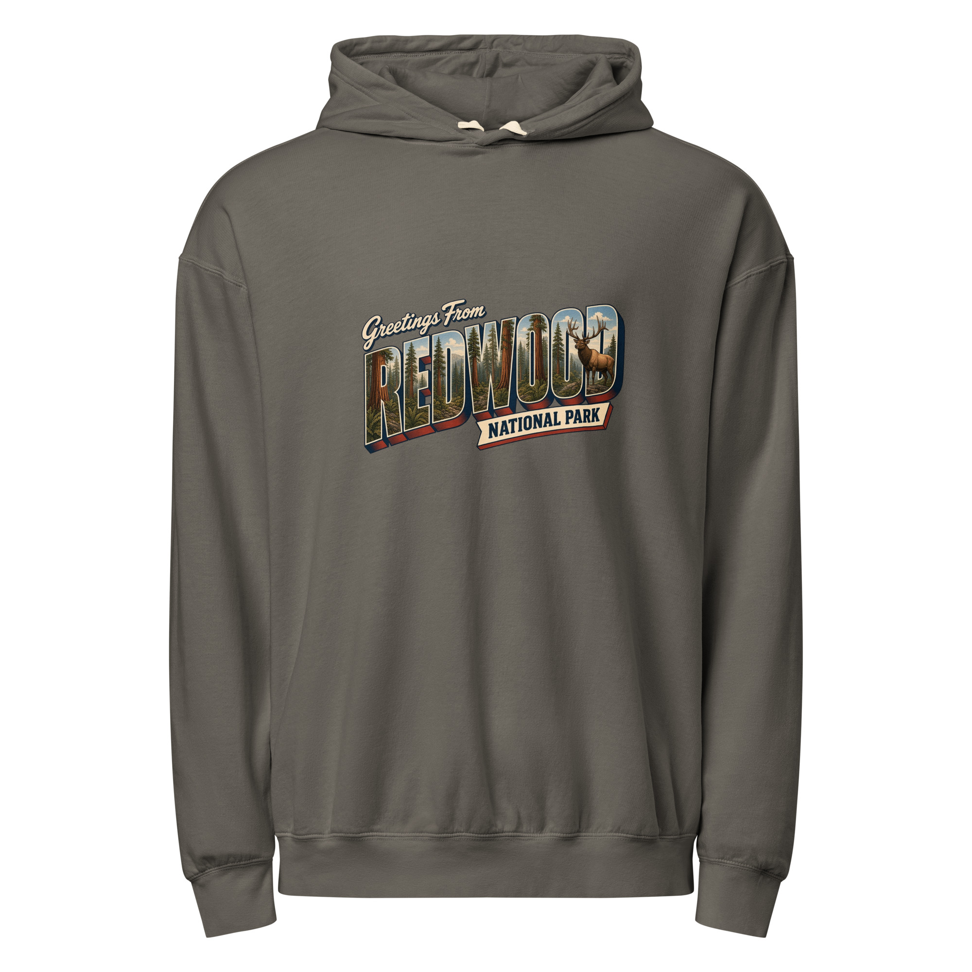 Redwood National Park Postcard Hoodie - Image 3