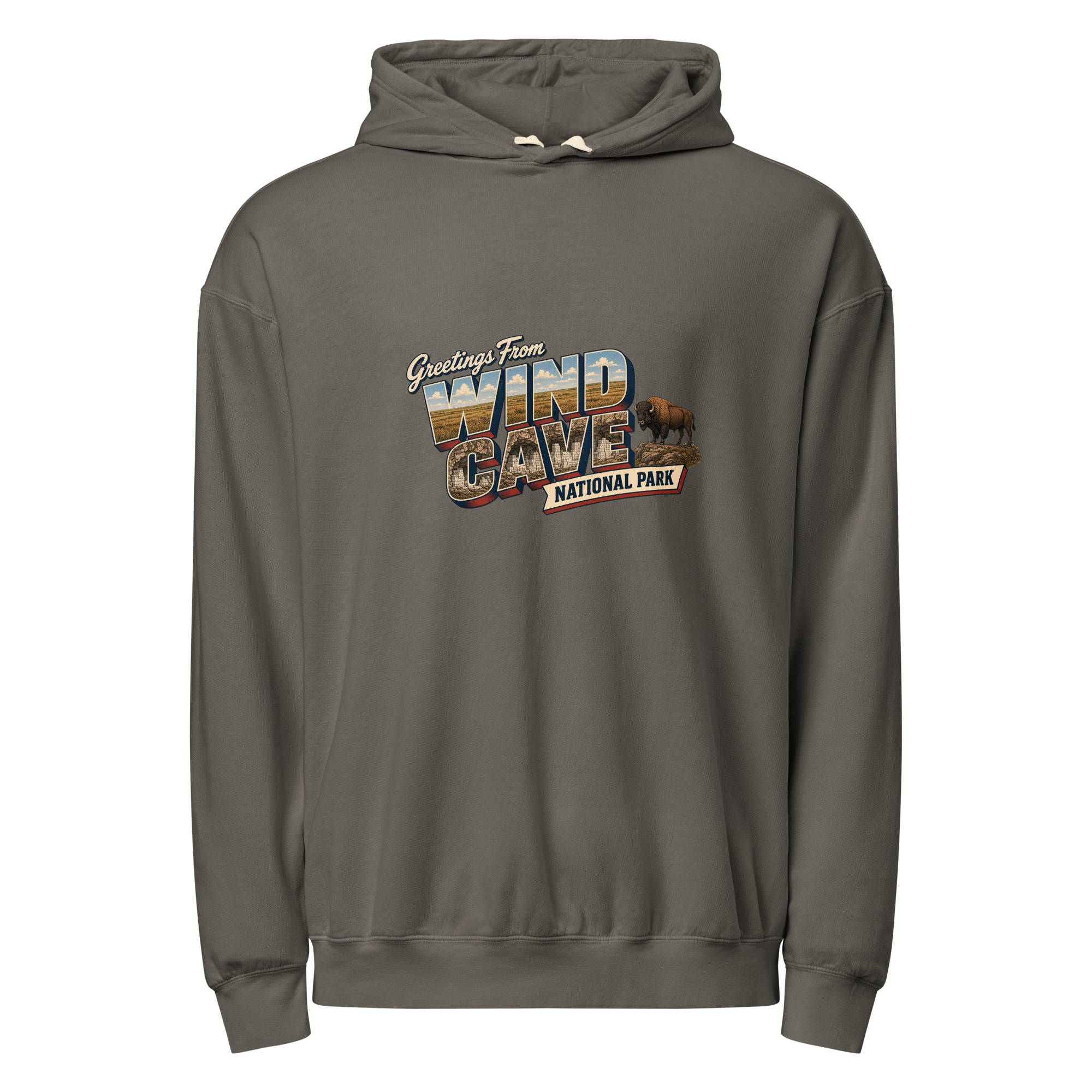 Wind Cave National Park Postcard Hoodie - Image 3
