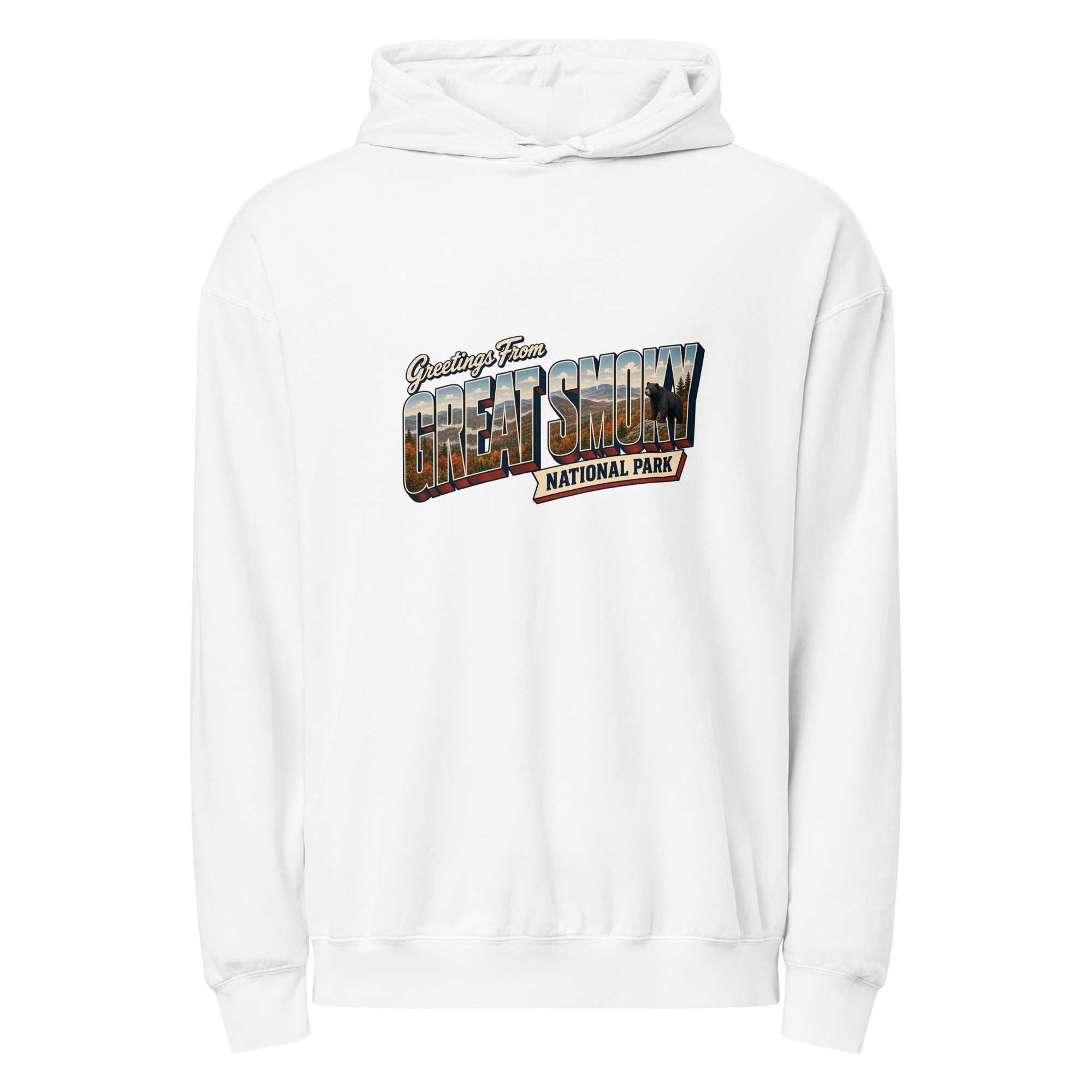 Great Smoky Mountains National Park Postcard Hoodie - Image 9
