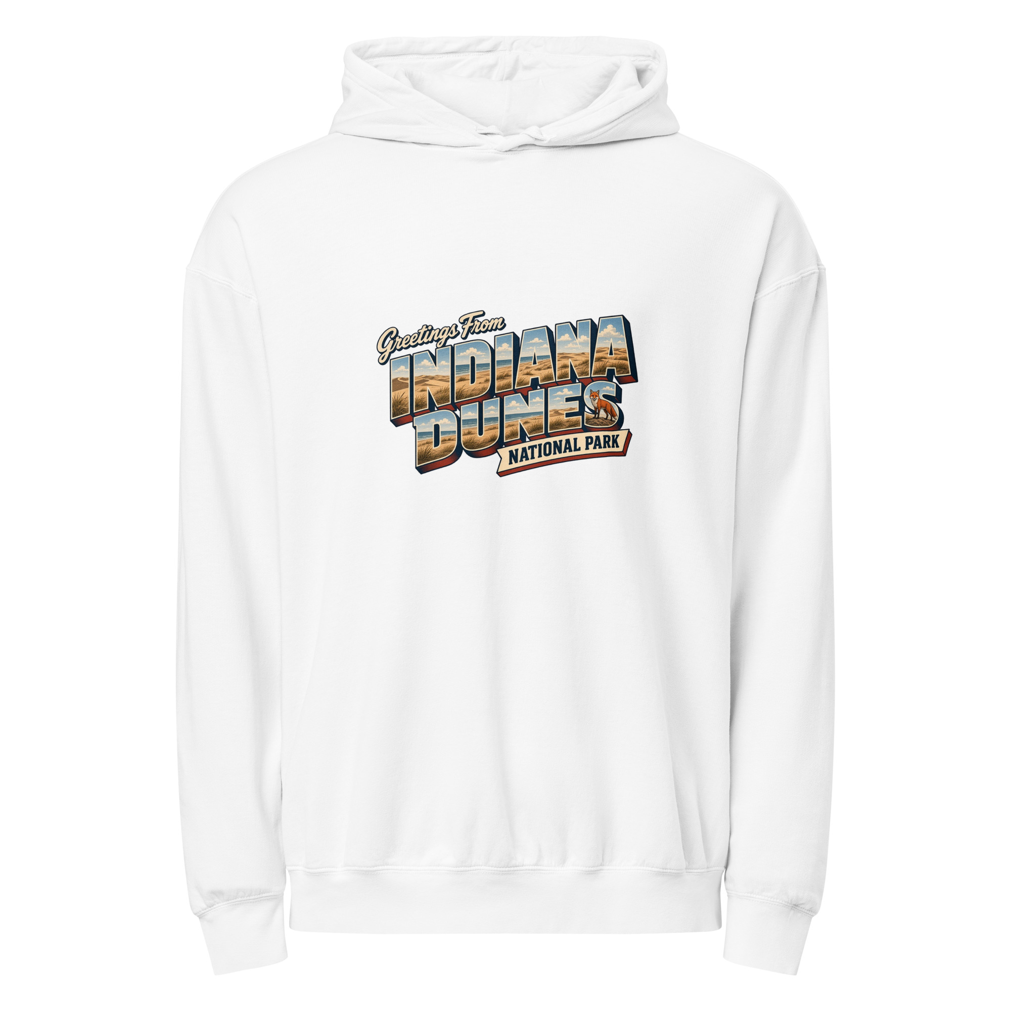Indiana Dunes National Park Postcard Hoodie - Image 9