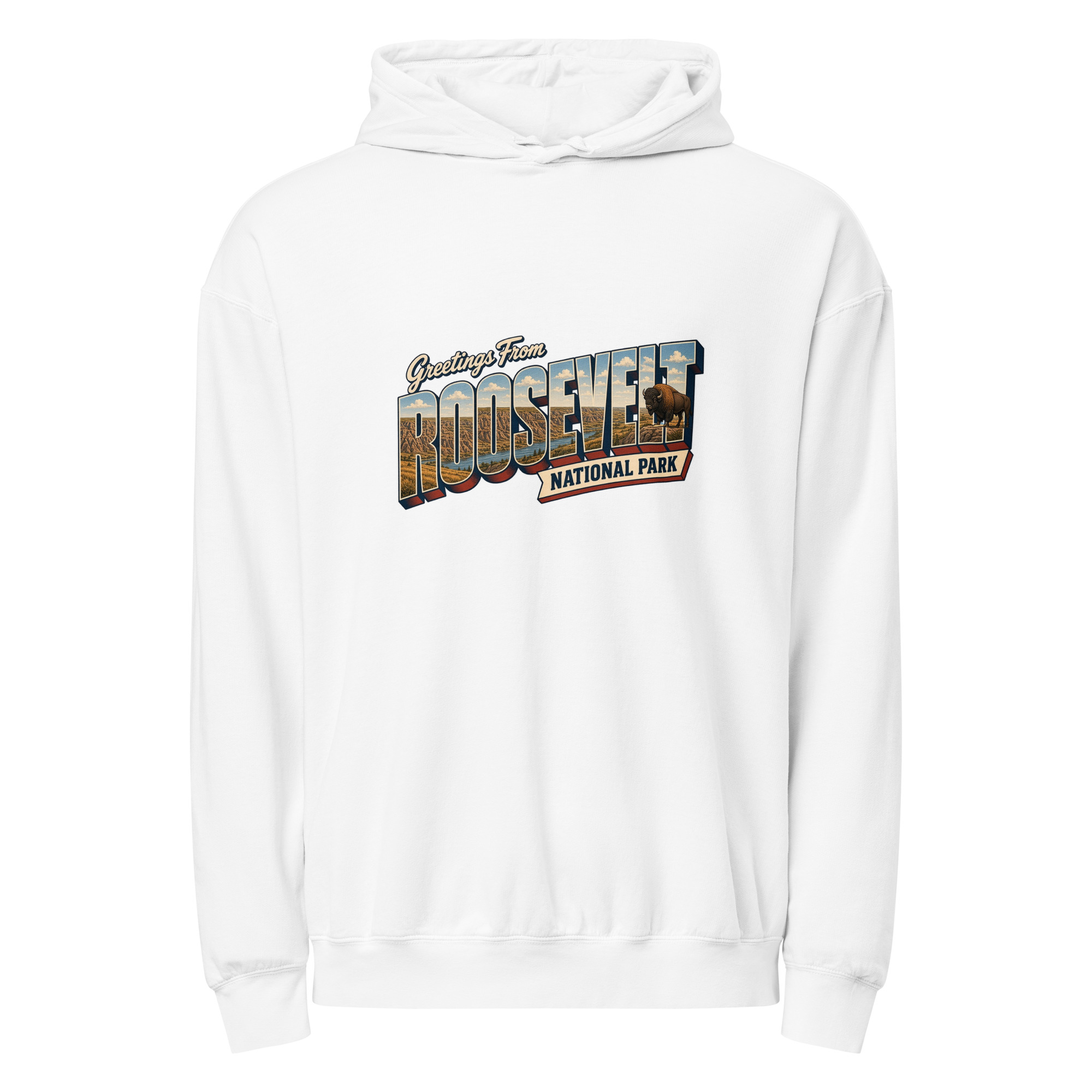 Theodore Roosevelt National Park Postcard Hoodie - Image 9