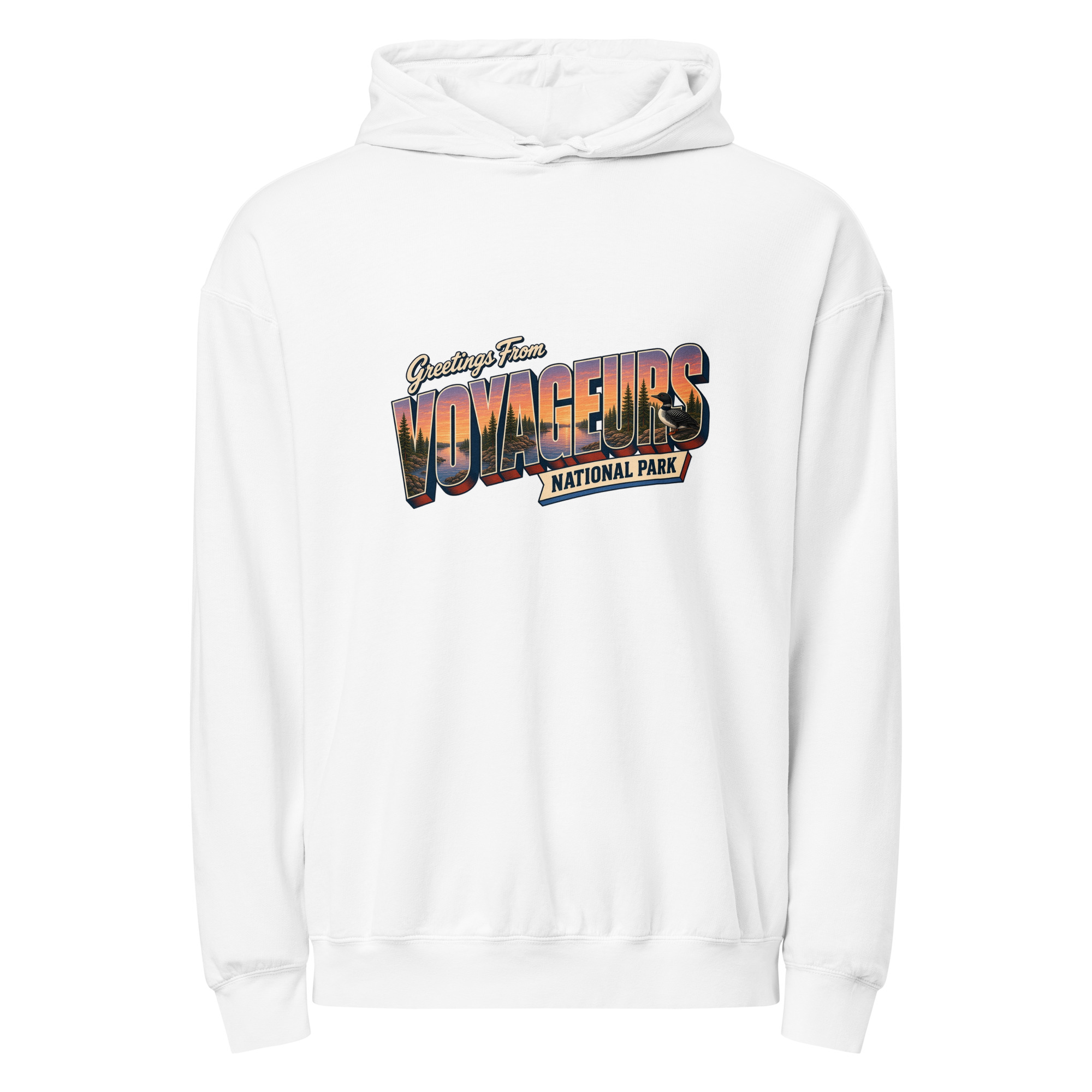 Voyageurs National Park Postcard Hoodie - Image 9