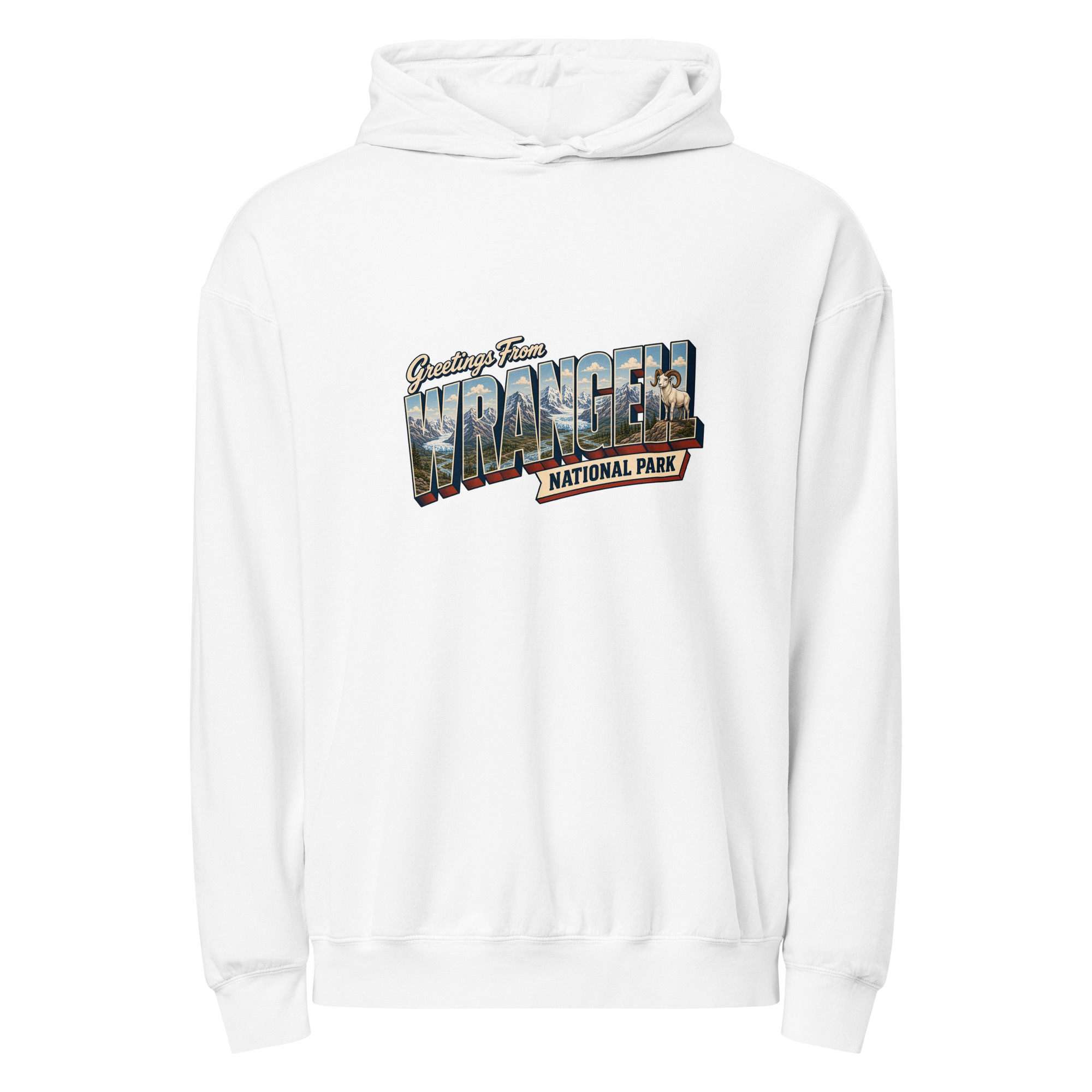 Wrangell–St. Elias National Park Postcard Hoodie - Image 9