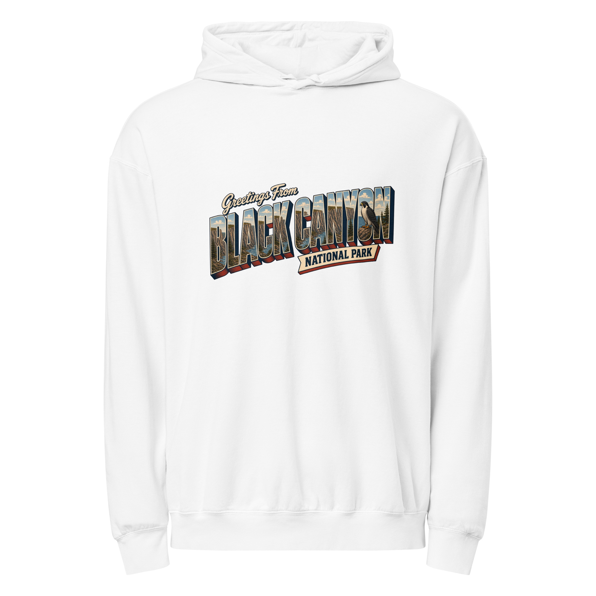 Black Canyon of the Gunnison National Park Postcard Hoodie - Image 9