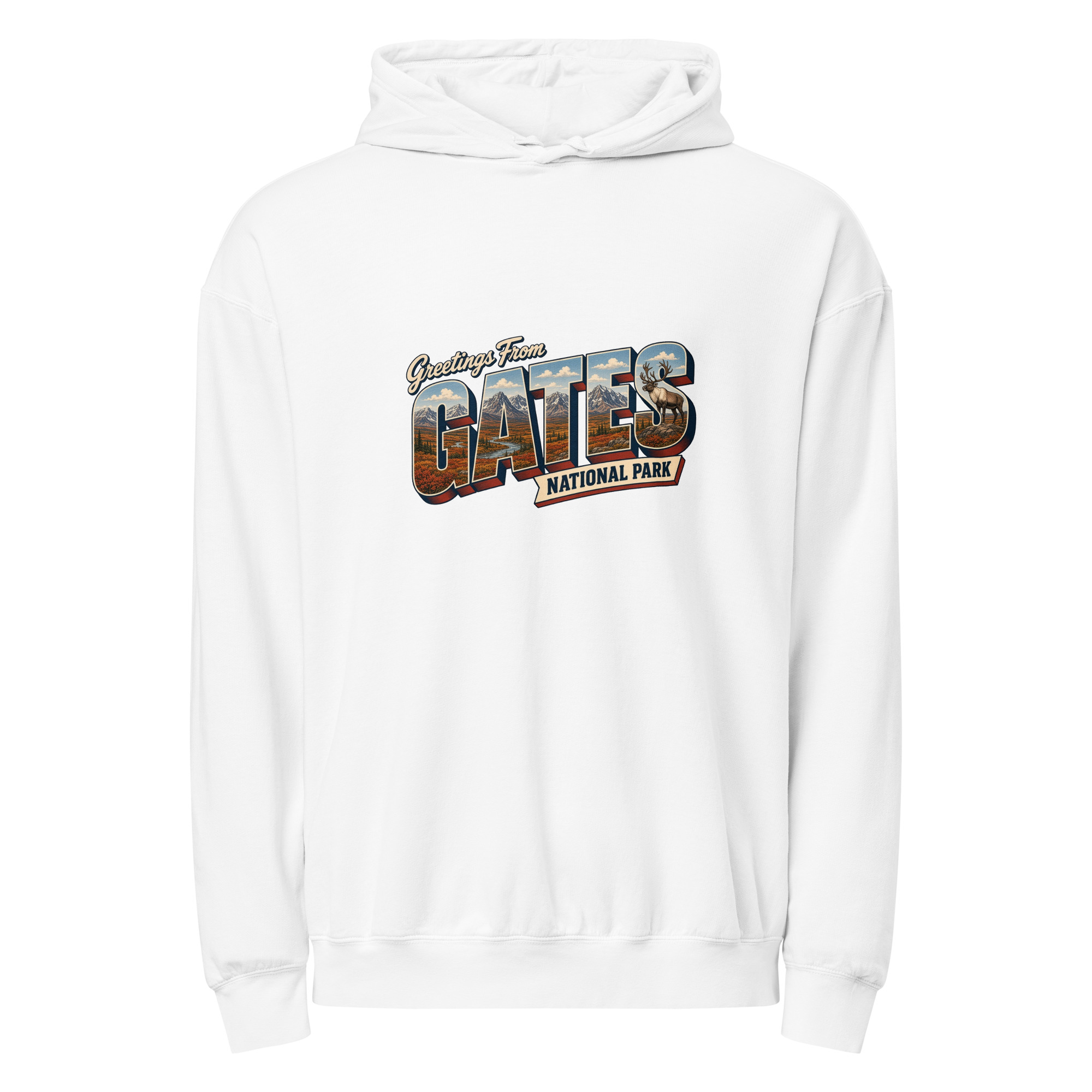 Gates of the Arctic National Park Postcard Hoodie - Image 9