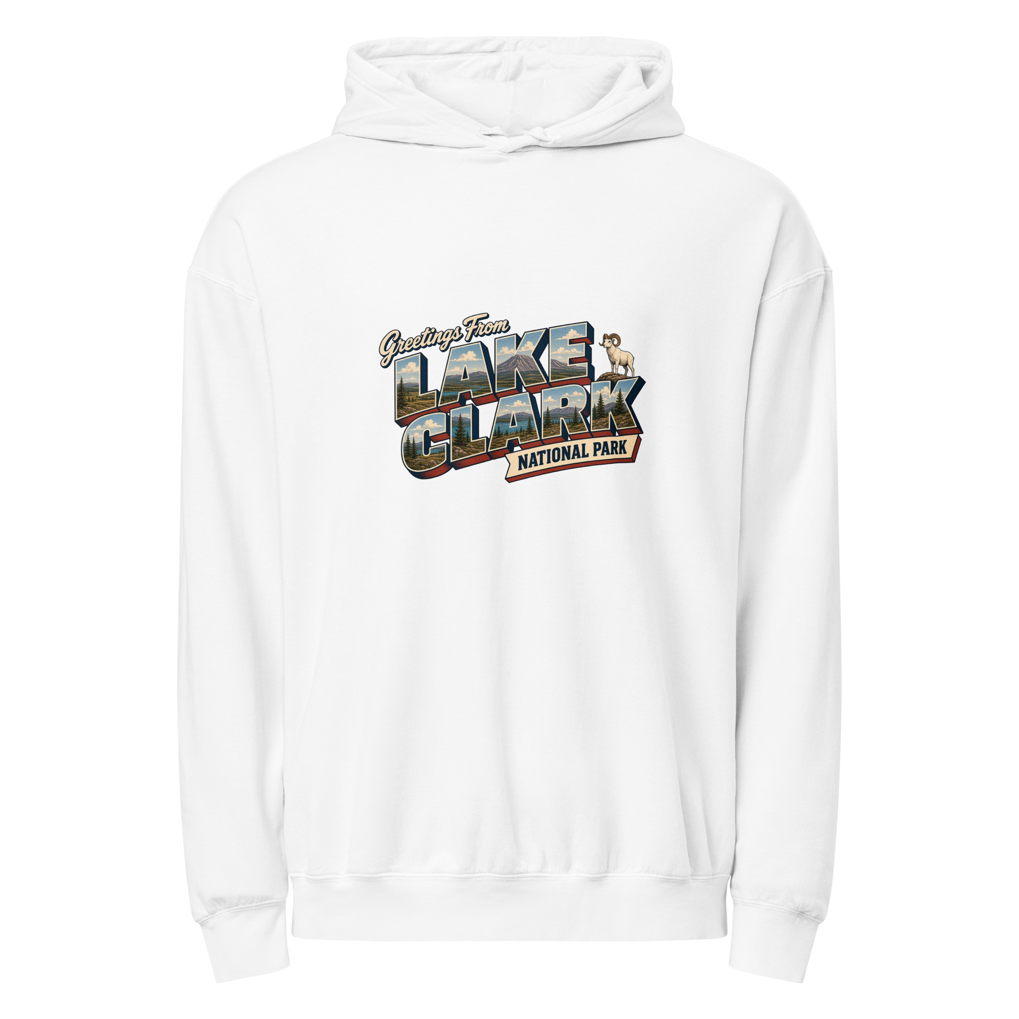 Lake Clark National Park Postcard Hoodie - Image 9