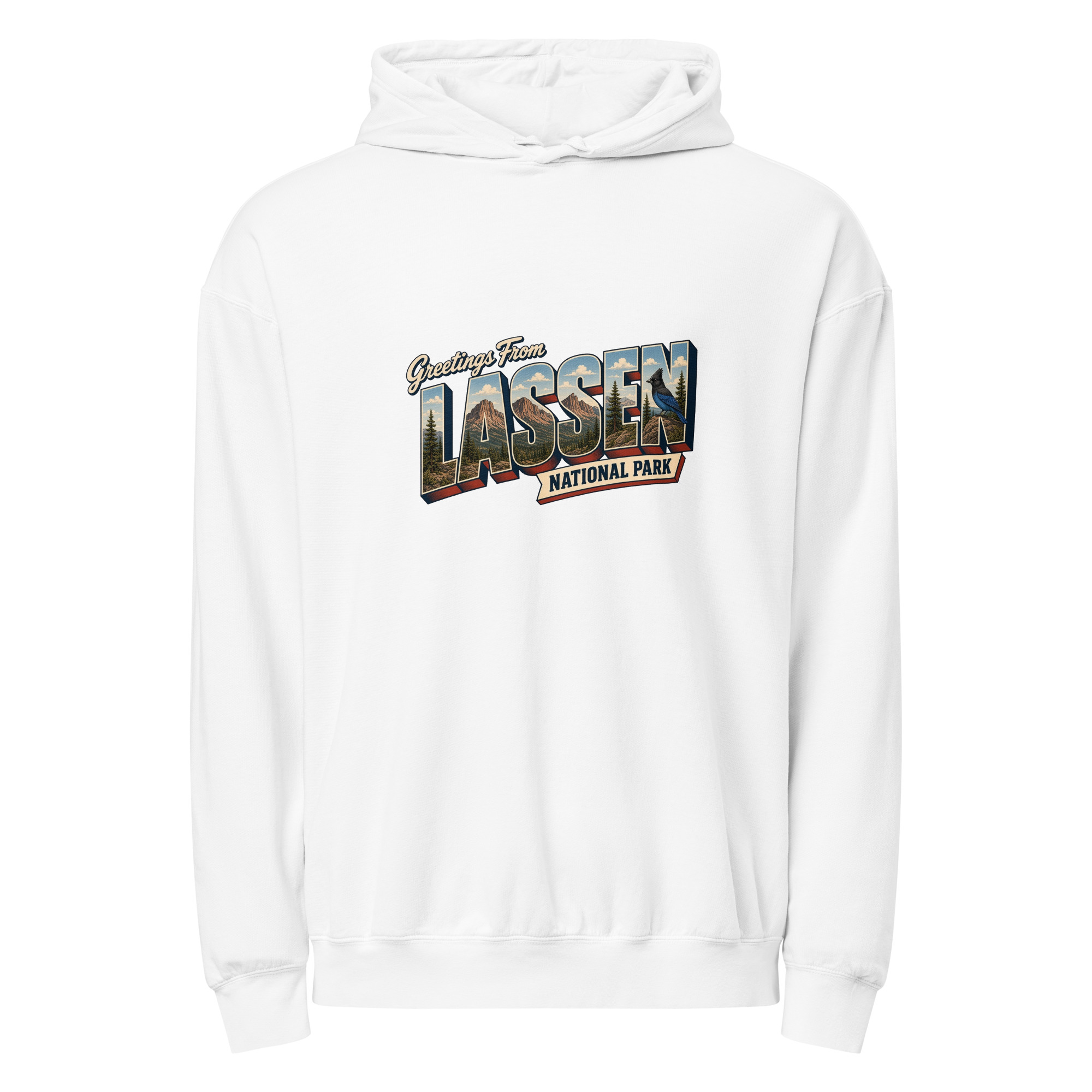 Lassen Volcanic National Park Postcard Hoodie - Image 9