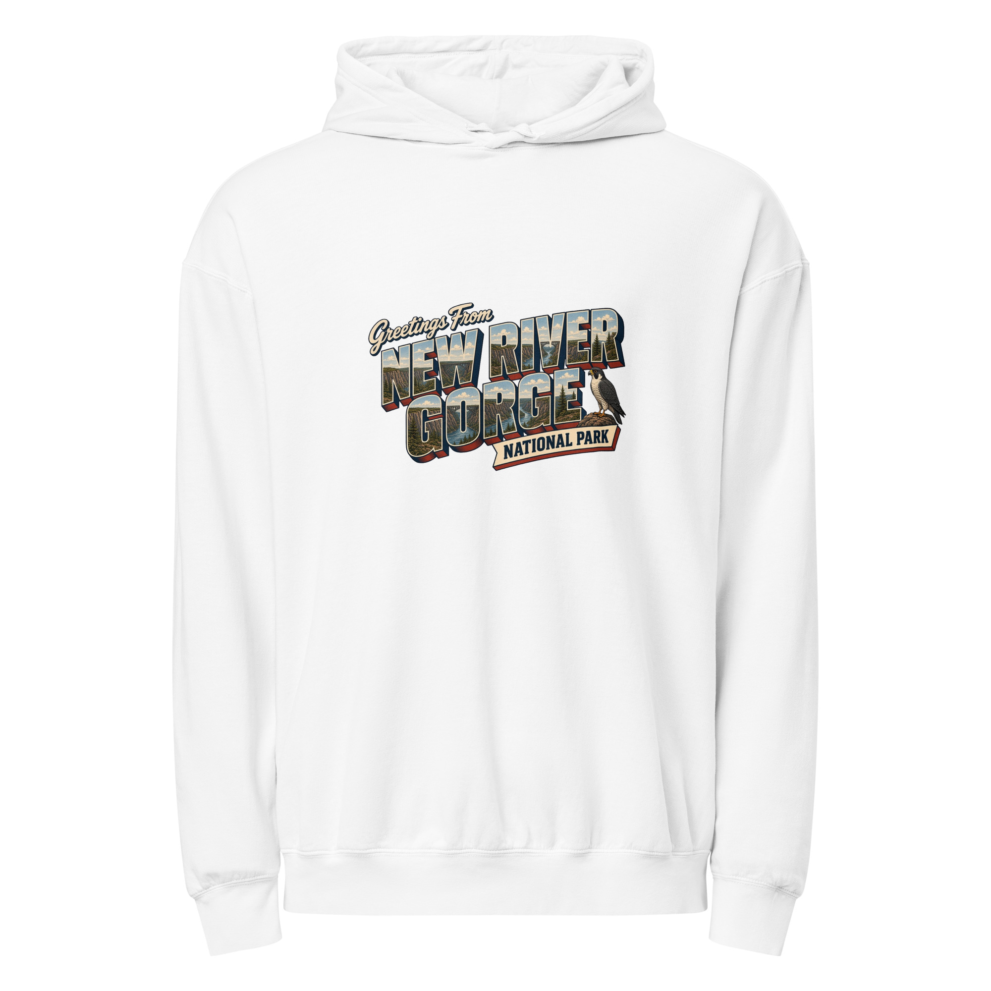 New River Gorge National Park Postcard Hoodie - Image 9