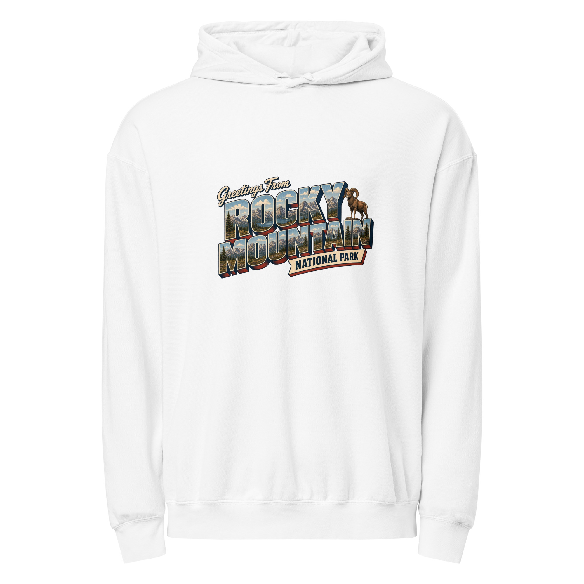 Rocky Mountain National Park Postcard Hoodie - Image 9