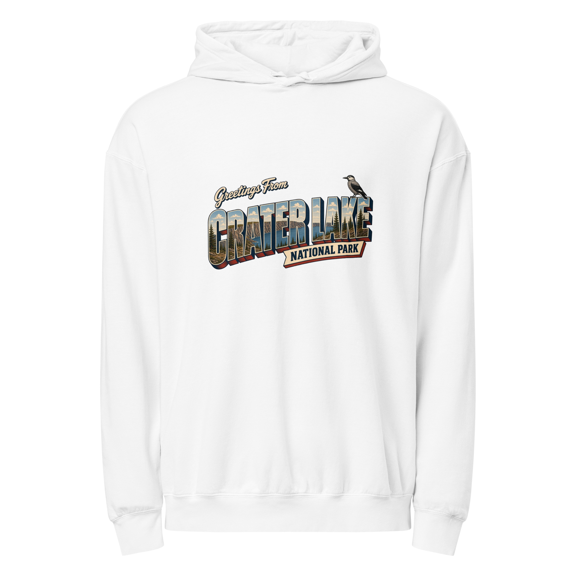Crater Lake National Park Postcard Hoodie - Image 9