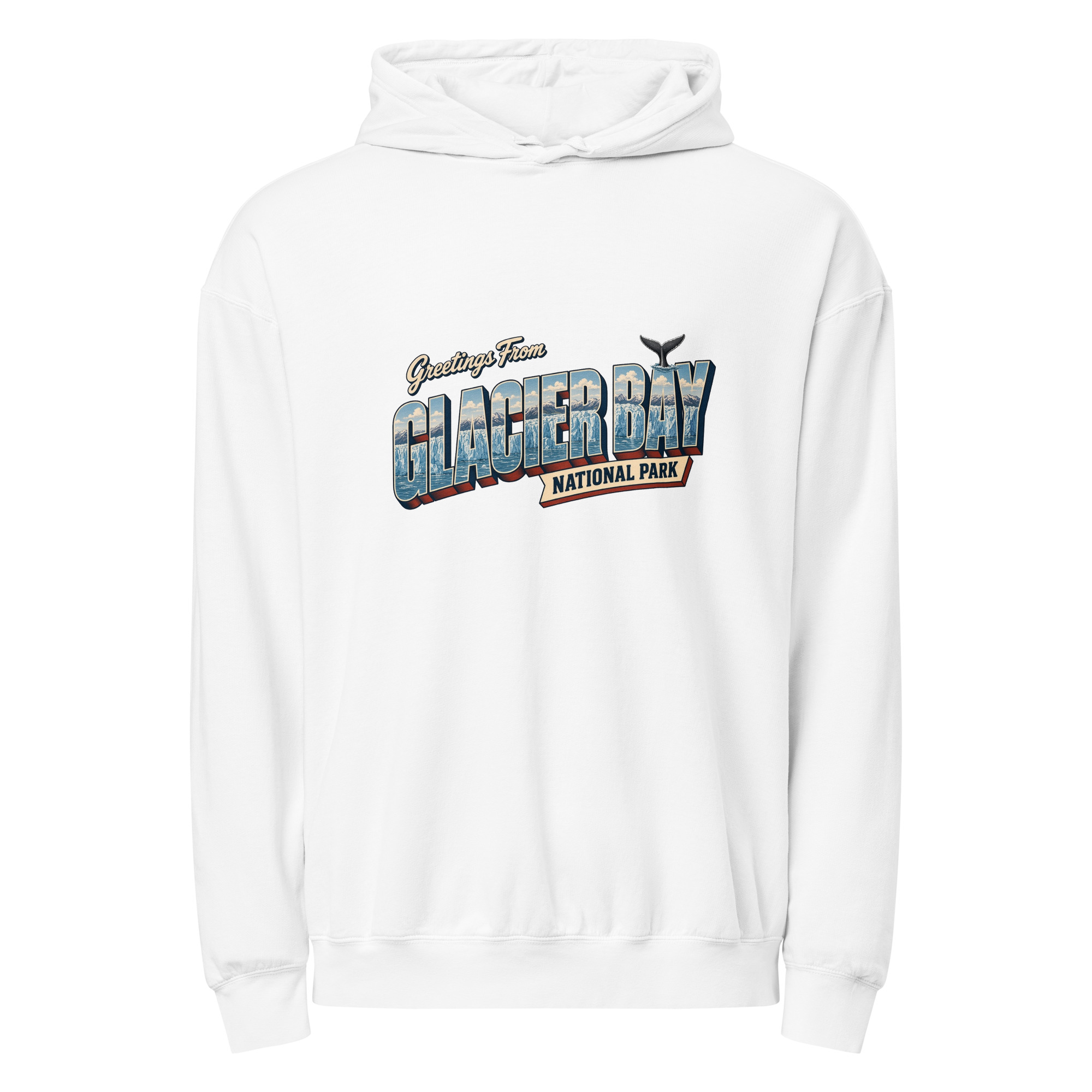 Glacier Bay National Park Postcard Hoodie - Image 9