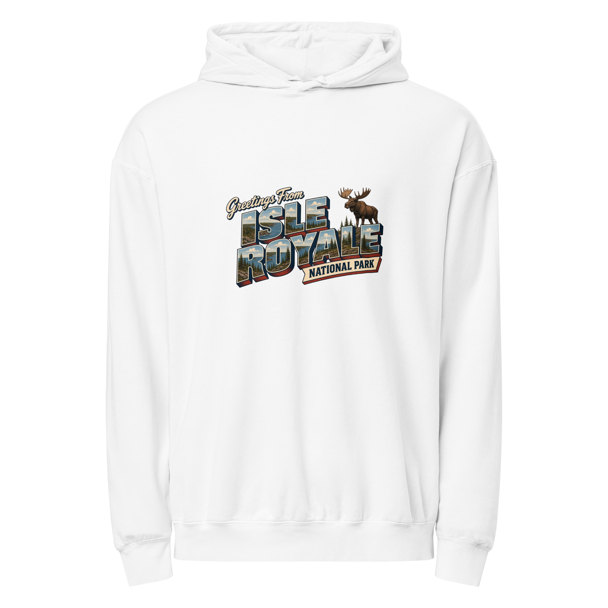 Isle Royale National Park Postcard Hoodie - Image 9