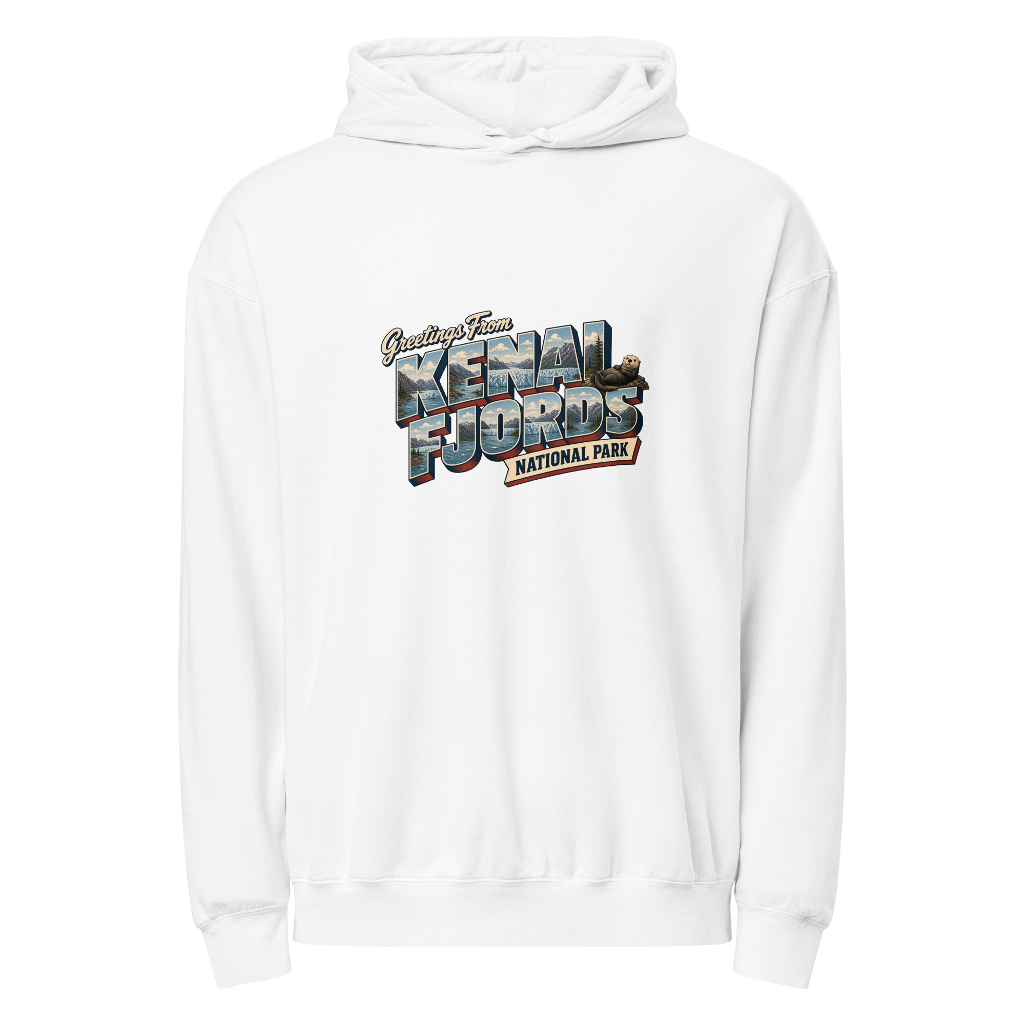 Kenai Fjords National Park Postcard Hoodie - Image 9
