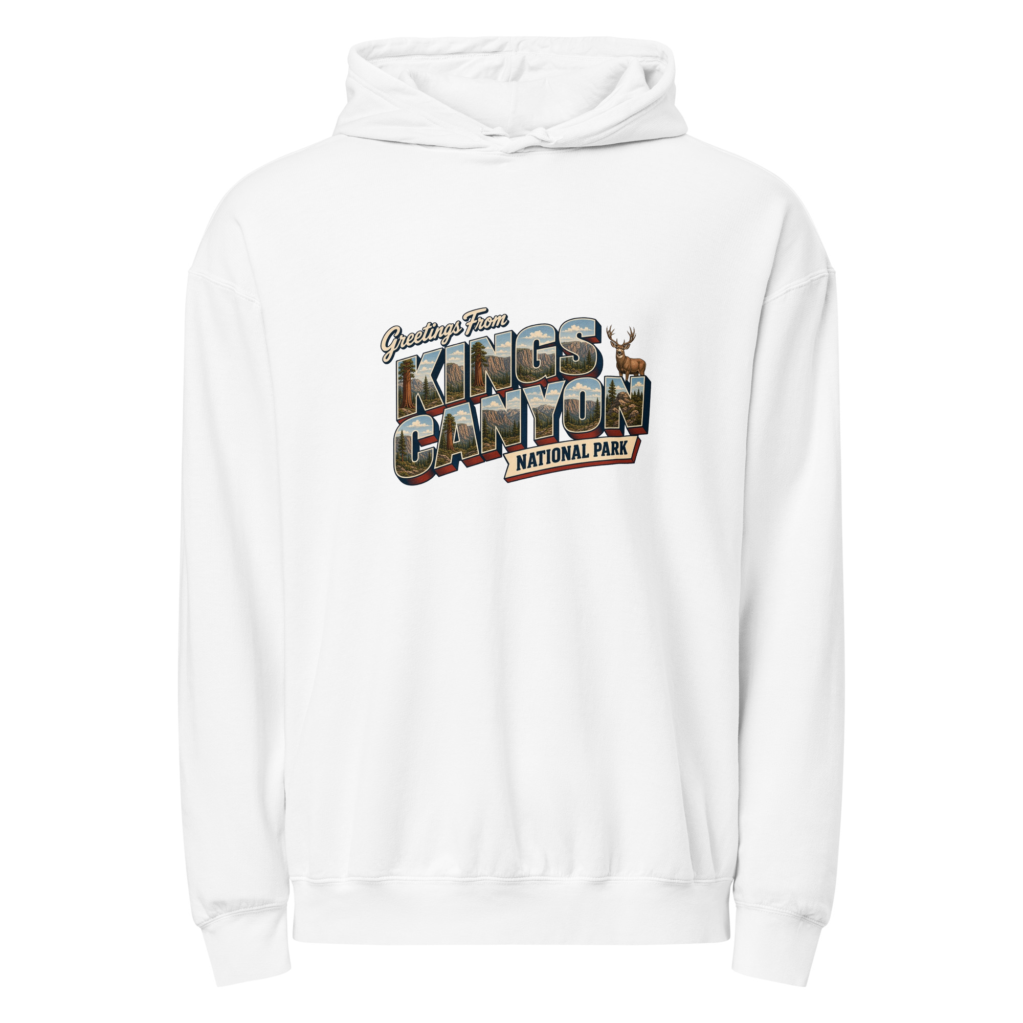 Kings Canyon National Park Postcard Hoodie - Image 9