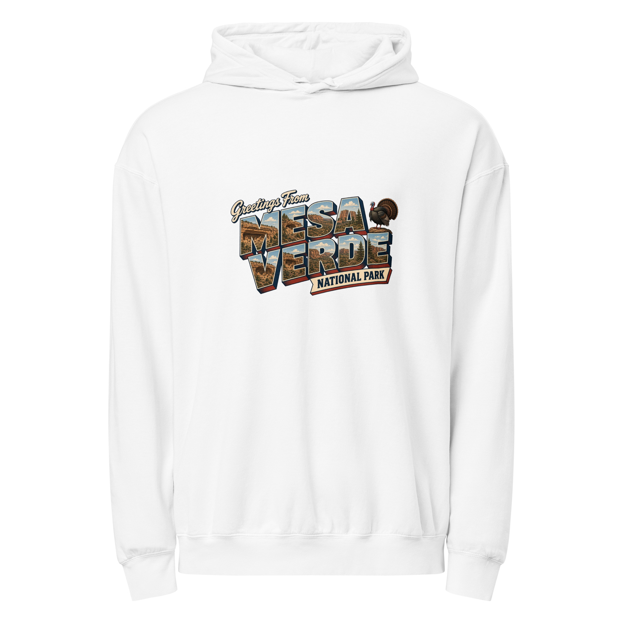 Mesa Verde National Park Postcard Hoodie - Image 9