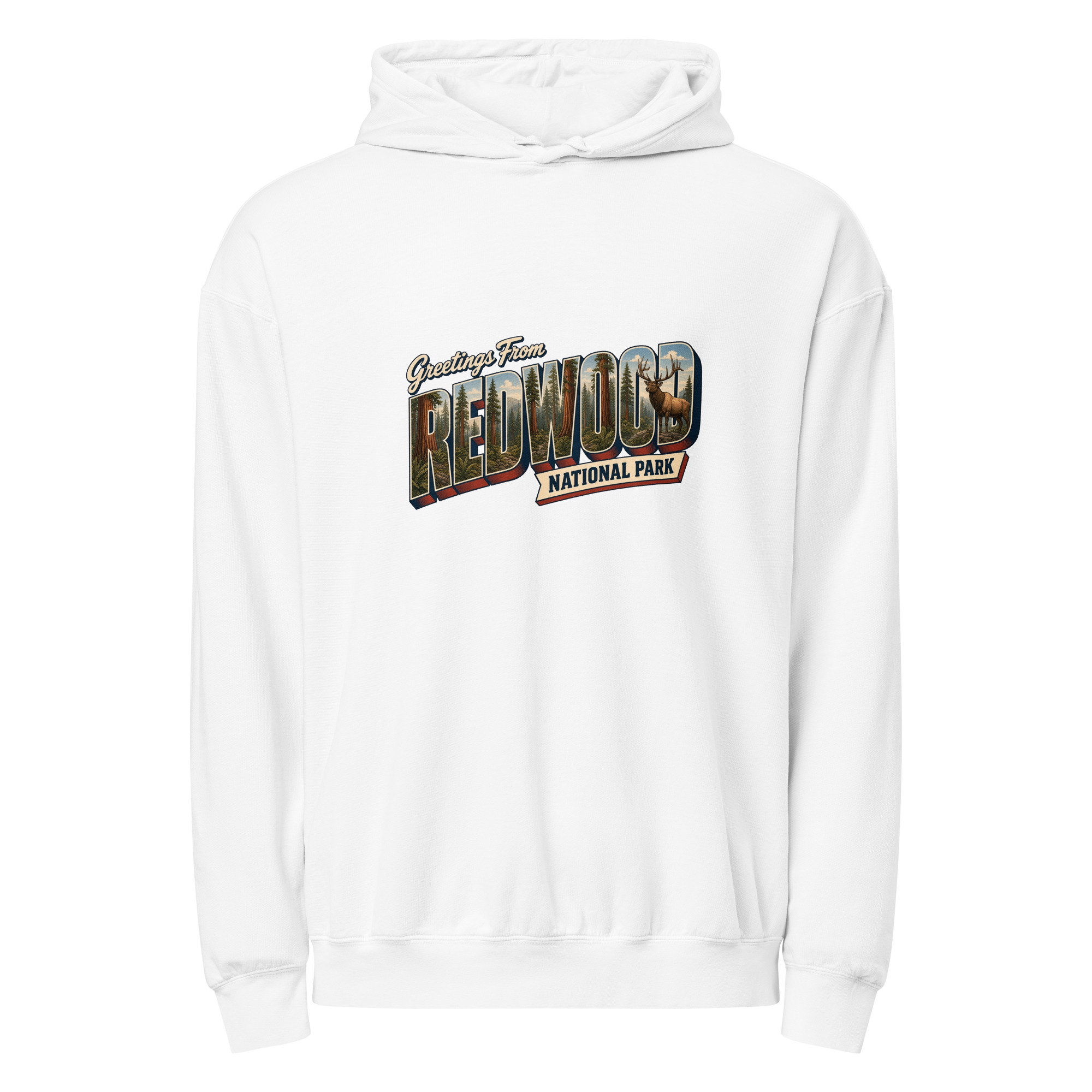Redwood National Park Postcard Hoodie - Image 9