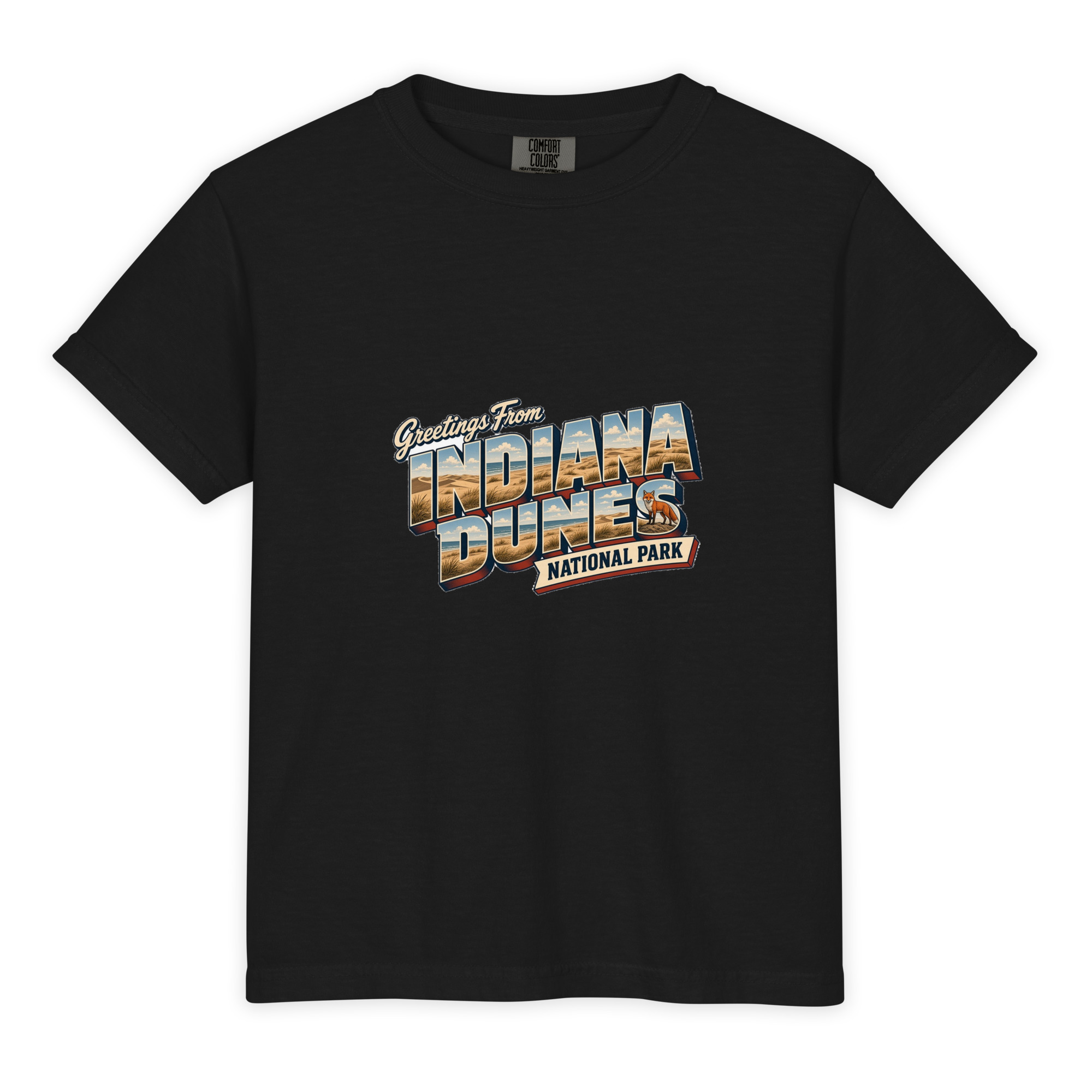 Indiana Dunes National Park Postcard Youth Tee - Image 2