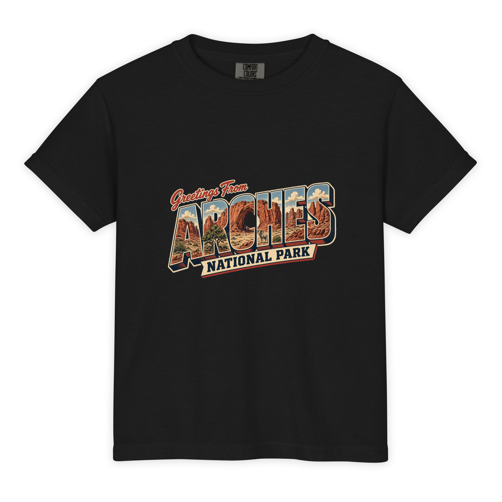 Arches National Park Postcard Youth Tee - Image 2