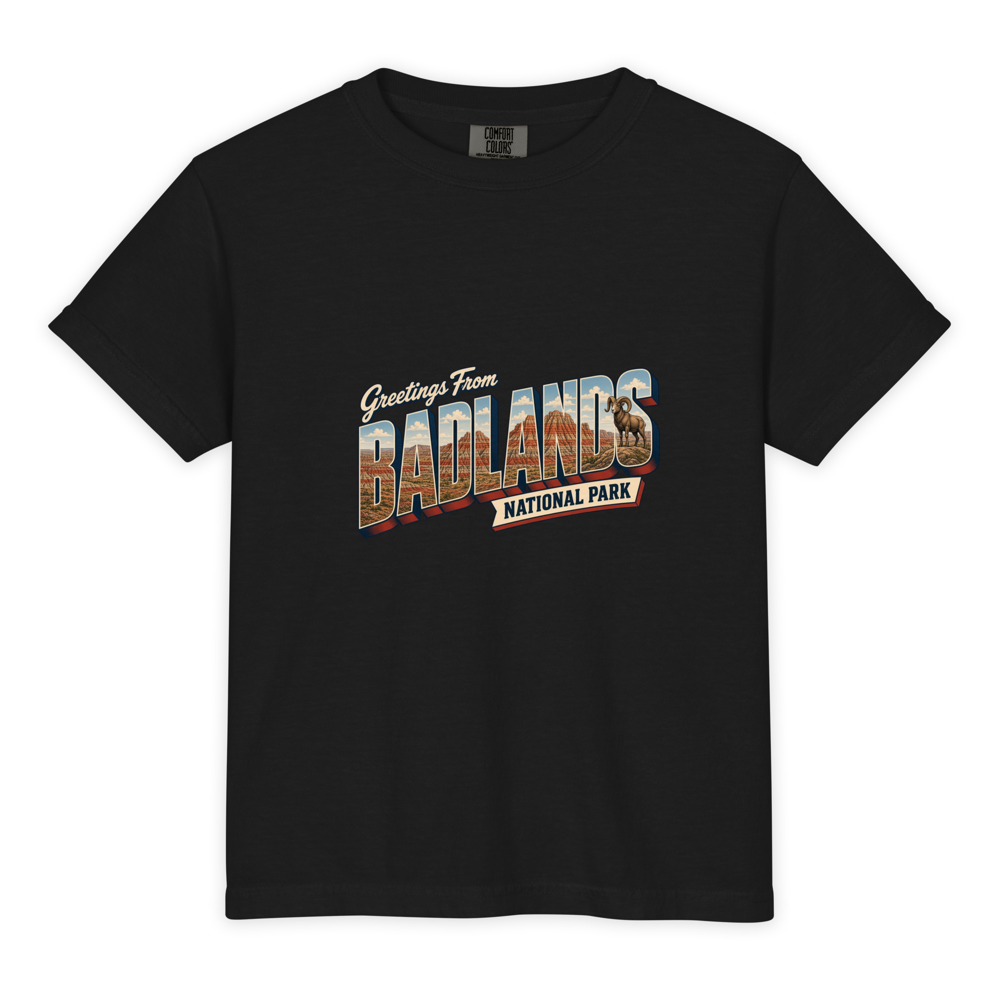 Badlands National Park Postcard Youth Tee - Image 2