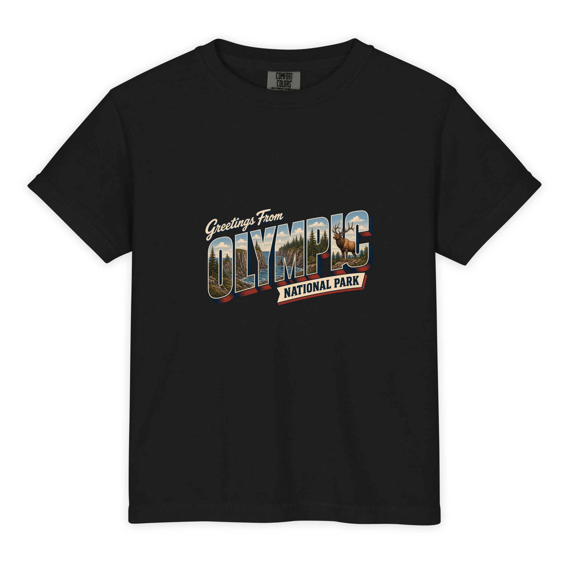 Olympic National Park Postcard Youth Tee - Image 2